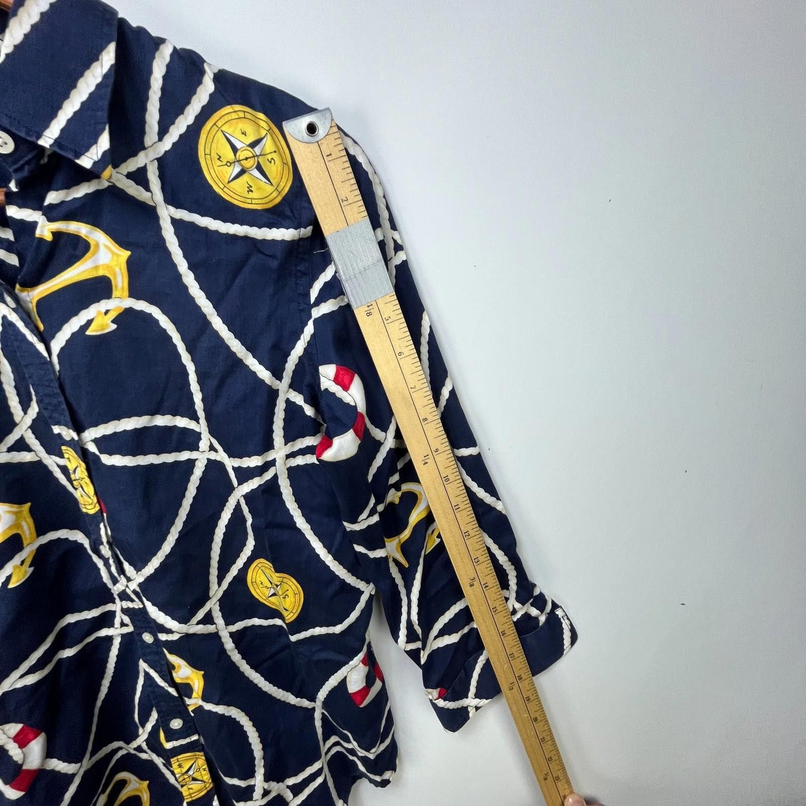 Polo Ralph Lauren Vintage Polo Ralph Lauren Womens Sailing Shirt Medium Size M / US 6-8 / IT 42-44 - 9 Thumbnail