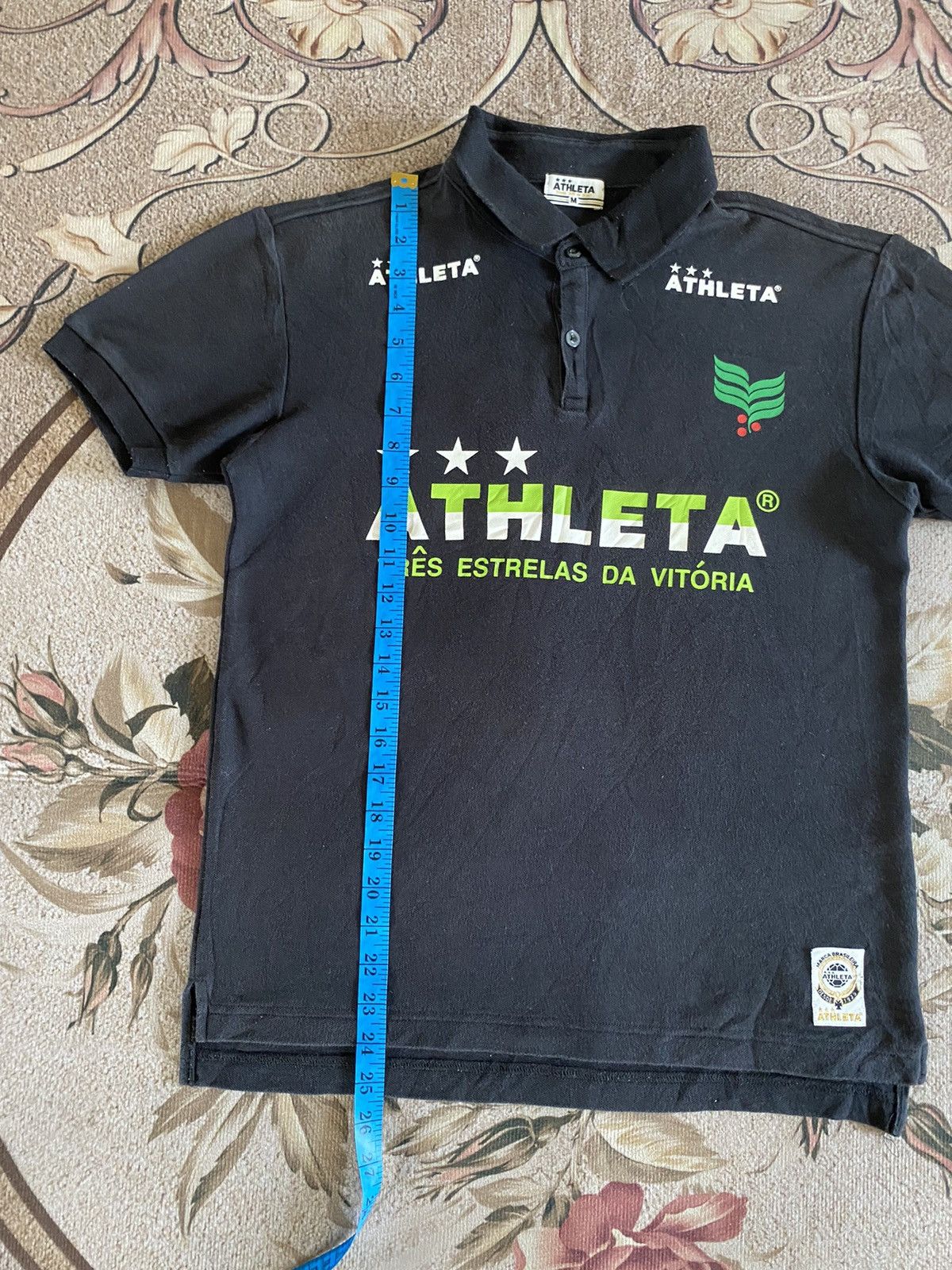 Japanese Brand × Vintage Vintage ATHLETA Tres Estrelas Da Vitoria Polo Tee Size US S / EU 44-46 / 1 - 12 Thumbnail