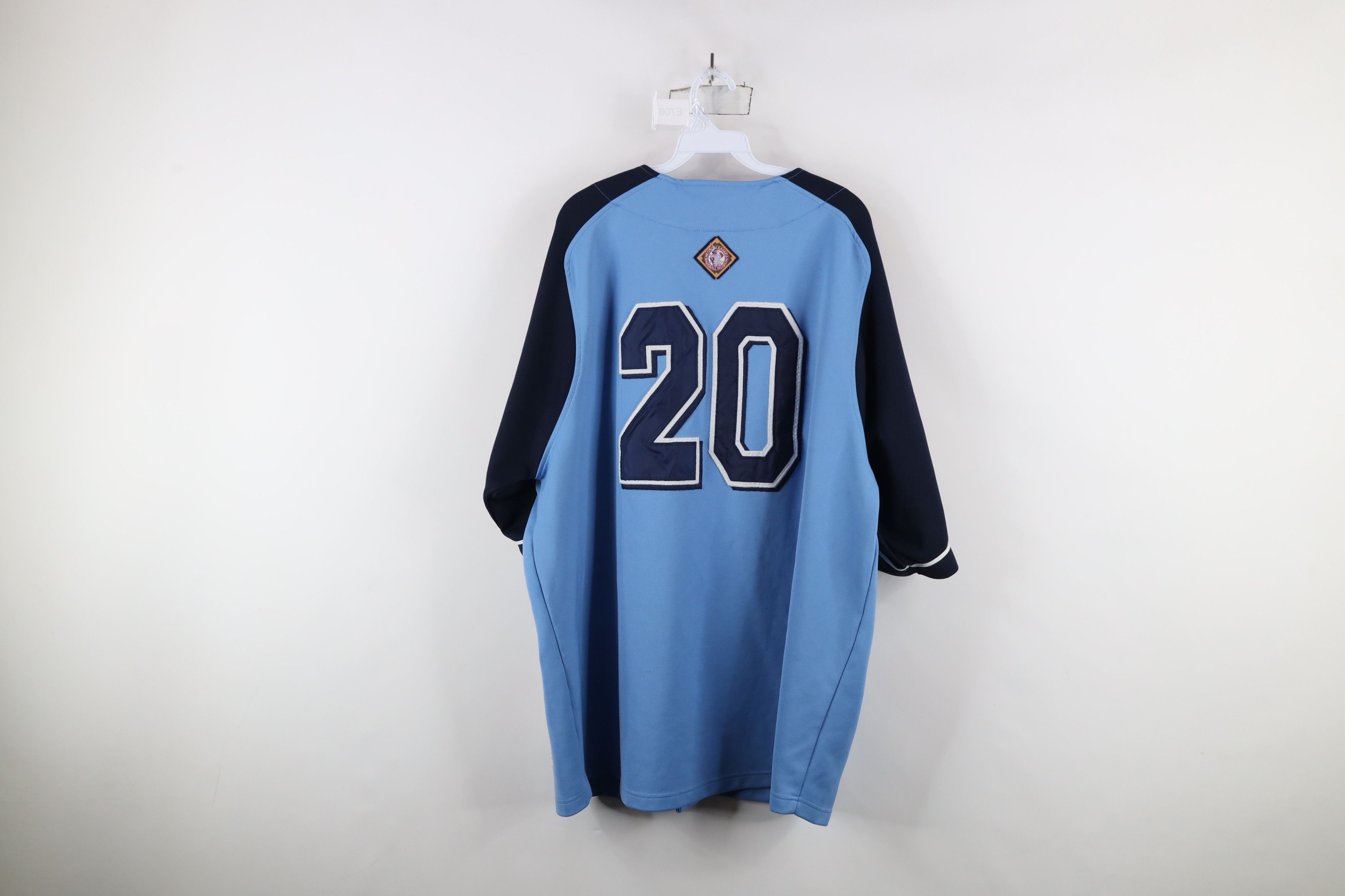 Vintage Vintage 90s Leagues Homestead Grays Baseball Jersey Blue Size US XXL / EU 58 / 5 - 13 Thumbnail
