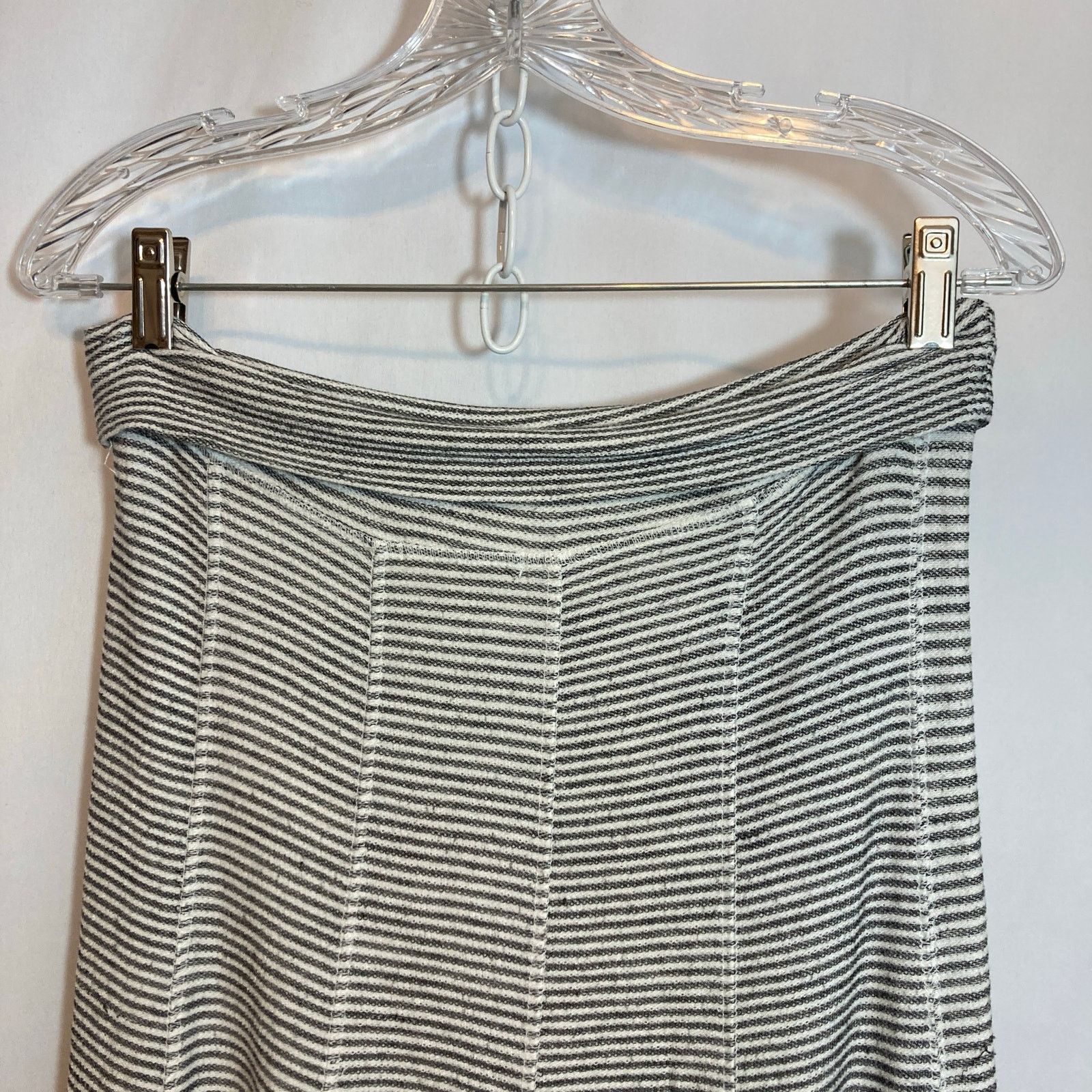 Other Monteau Black and White Striped Knit Sweater Fall Midi Skirt Size 30" / US 8 / IT 44 - 3 Thumbnail