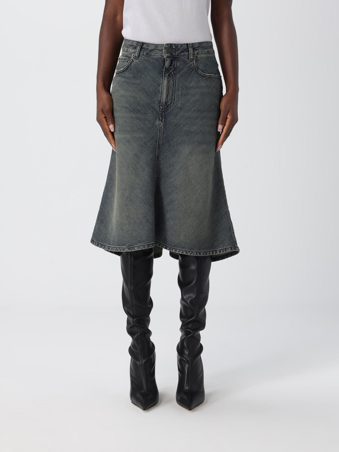 Balenciaga Balenciaga Skirt Woman Blue Size 26" / US 2 / IT 38 - 1 Thumbnail