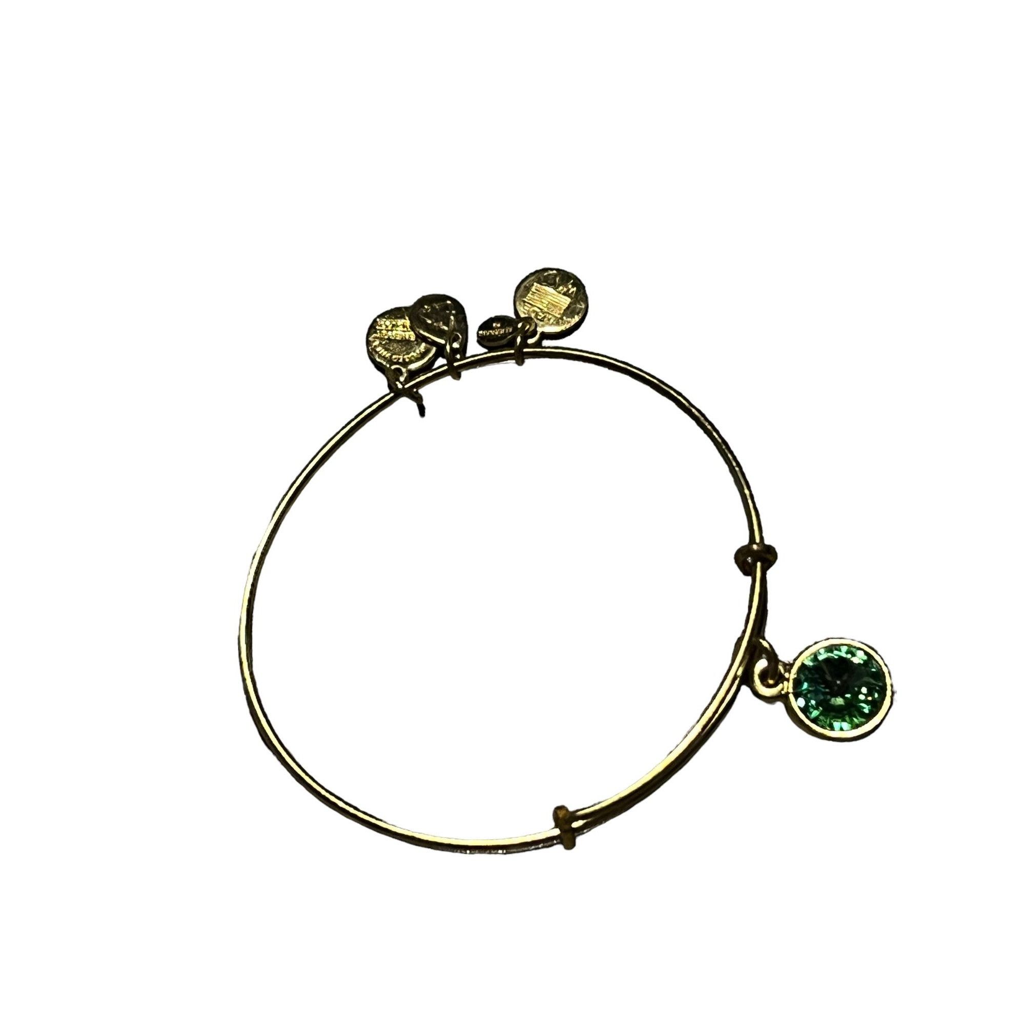 Other Alex & Ani May Birthstone Bracelet Green Swarovski Rivoli Go Size ONE SIZE - 4 Thumbnail