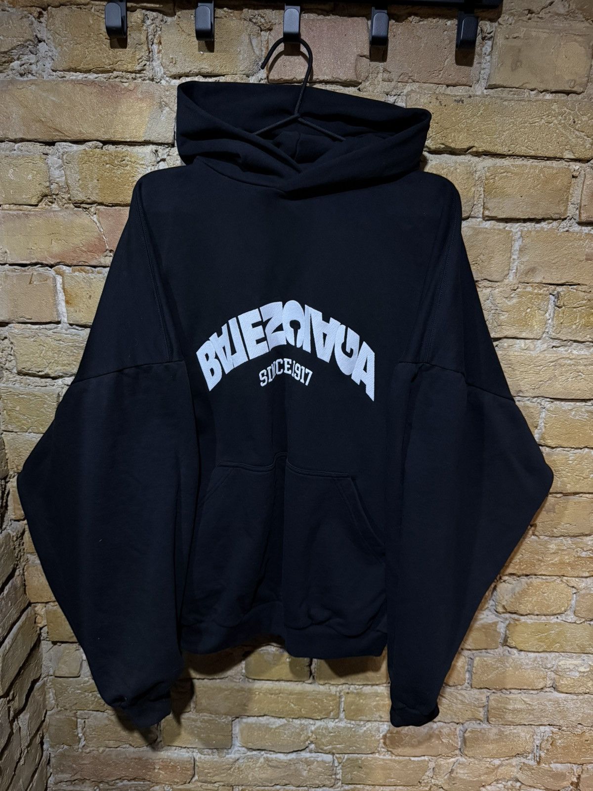 balenciaga logo hoodie