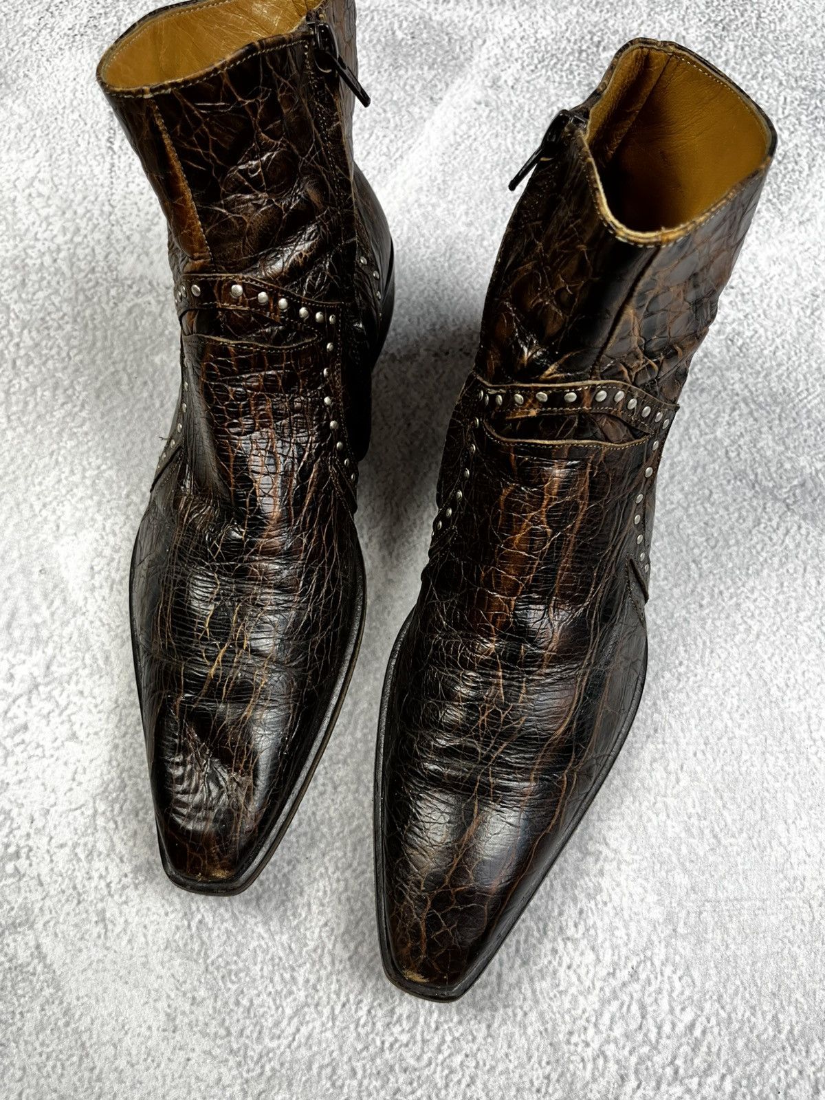 Vintage Leather boots avant garde style vintage size 41 Size US 8 / EU 41 - 3 Thumbnail