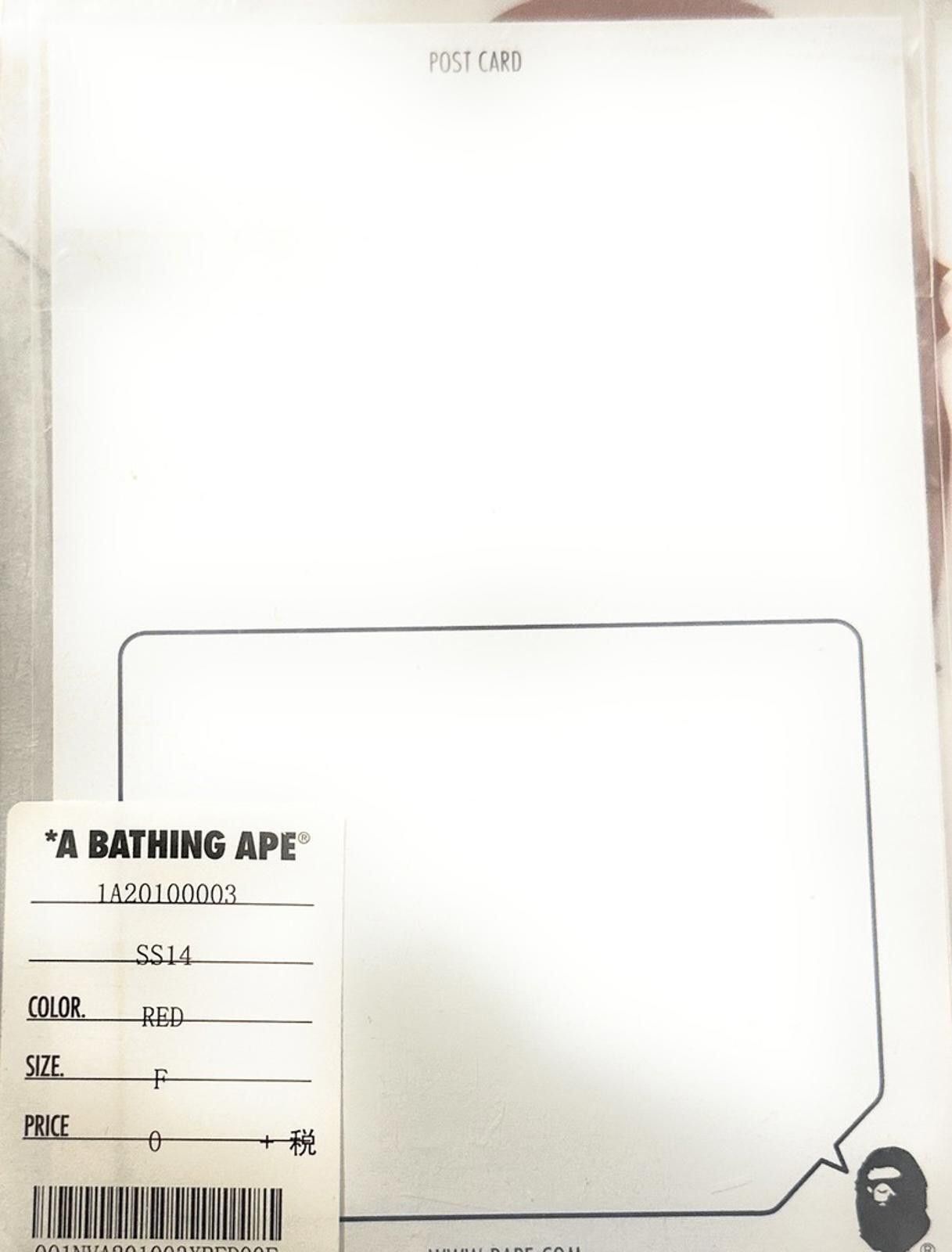 Bape BAPE "Burberry" Print Postcard - A Bathing Ape Vintage SS14 Size ONE SIZE - 2 Thumbnail