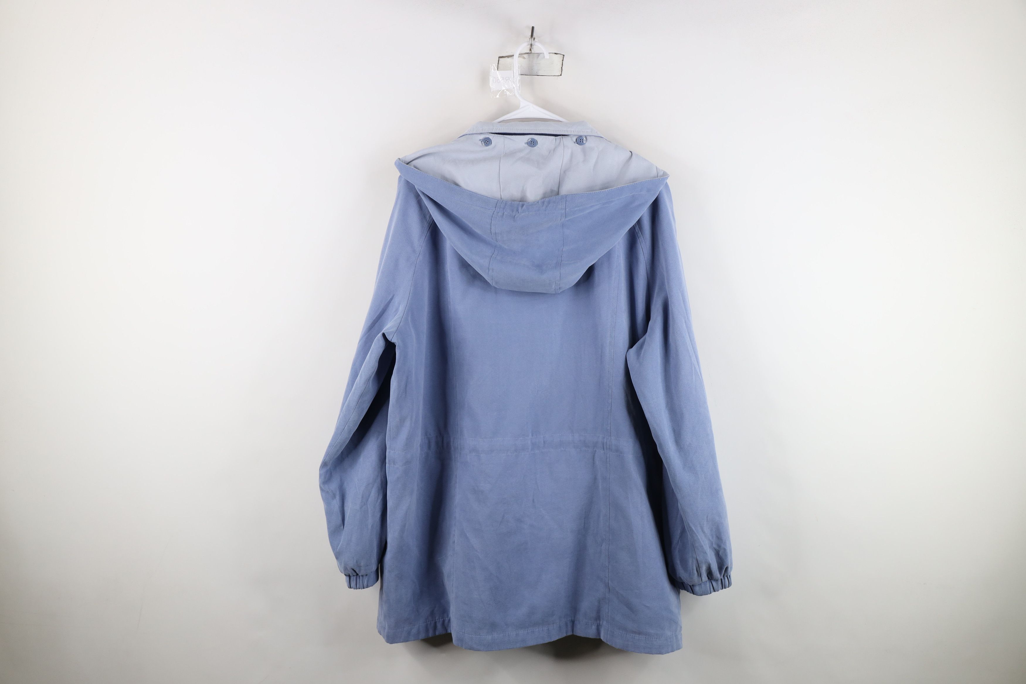 Vintage Vintage Streetwear Microfiber Full Zip Hooded Parka Jacket Size XL / US 12-14 / IT 48-50 - 14 Thumbnail