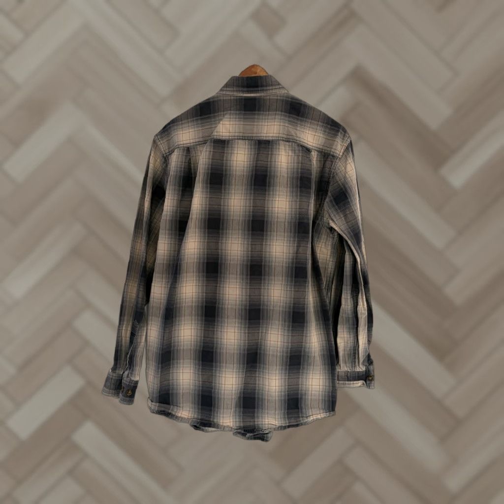 Carhartt Carhartt Relaxed Fit Men's Plaid Button-Up Shirt Gray Beige Long Sleeve sz Large Size US L / EU 52-54 / 3 - 1 Thumbnail