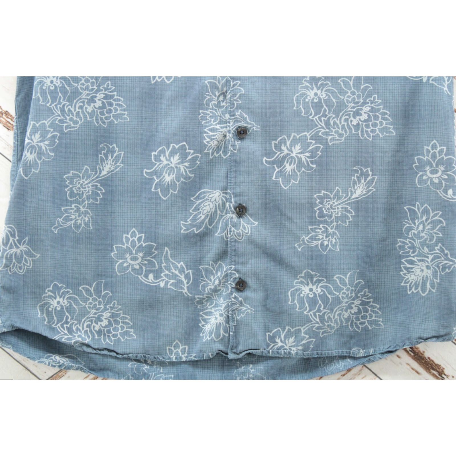 Tommy Bahama Tommy Bahama Hawaiian Camp Shirt Men's L Blue Leaf Allover Print Luau Aloha Shirt Size US L / EU 52-54 / 3 - 3 Thumbnail