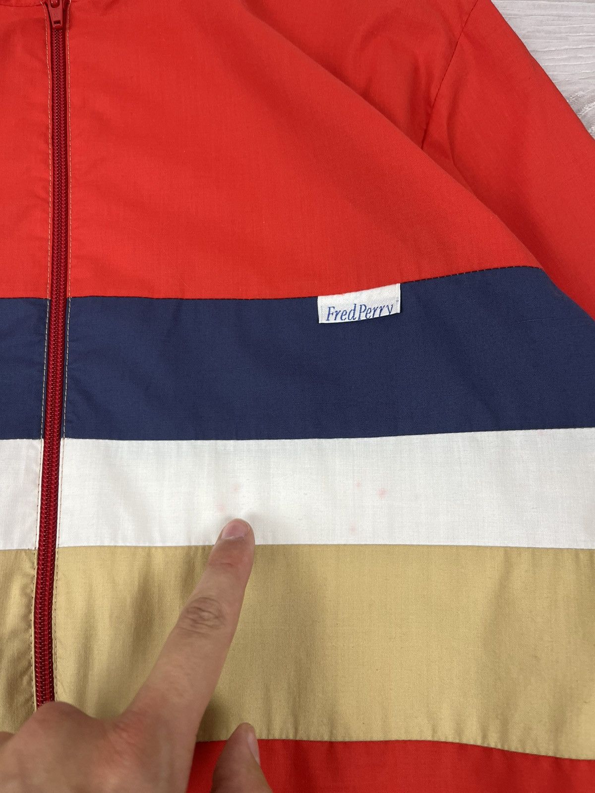 Fred Perry Rare Fred Perry England Vintage 80s Red Track Jacket Size US M / EU 48-50 / 2 - 8 Thumbnail