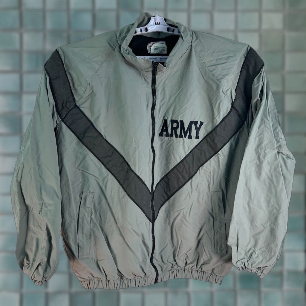 Rains US Army JPFU Full Zip Wind Rain Workout Jacket Men’s Size L Gray Size US L / EU 52-54 / 3 - 1 Thumbnail