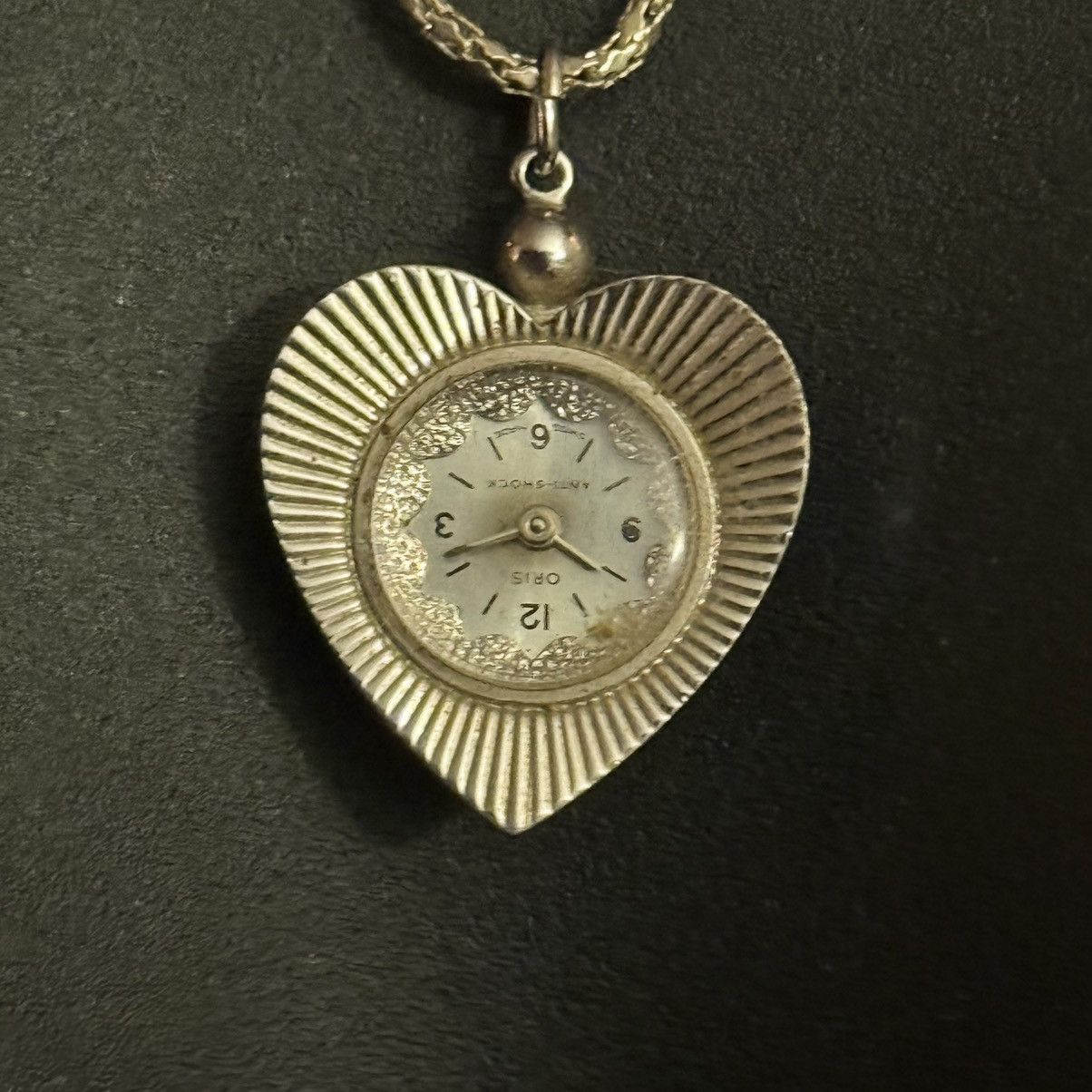 Vintage Vintage Oris heart shaped mechanical watch pendant necklace Size ONE SIZE - 2 Thumbnail