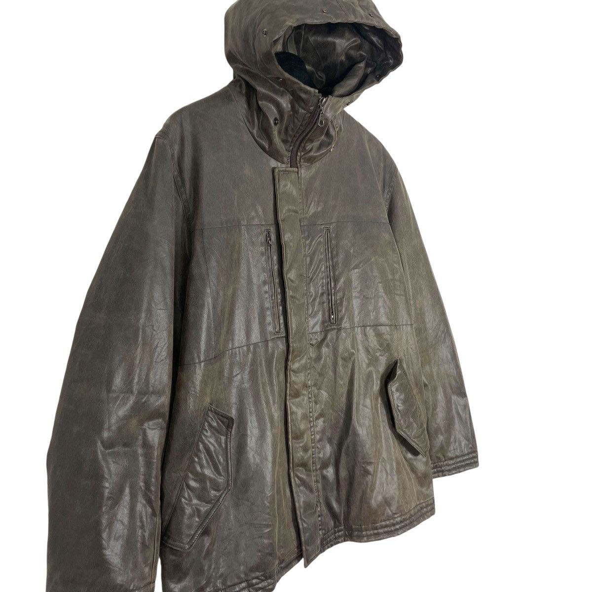 Melrose Vintage Melrose Waxed Jacket Hoodie Japanese Brand Size US M / EU 48-50 / 2 - 2 Thumbnail