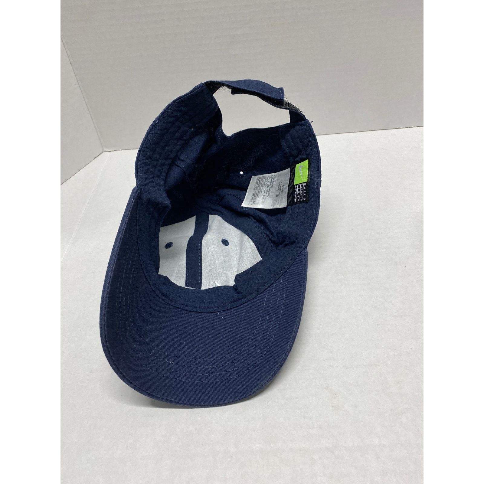 Nike Nike Kids Navy Blue Swoosh Adjustable Strapback Baseball Hat Size ONE SIZE - 3 Thumbnail