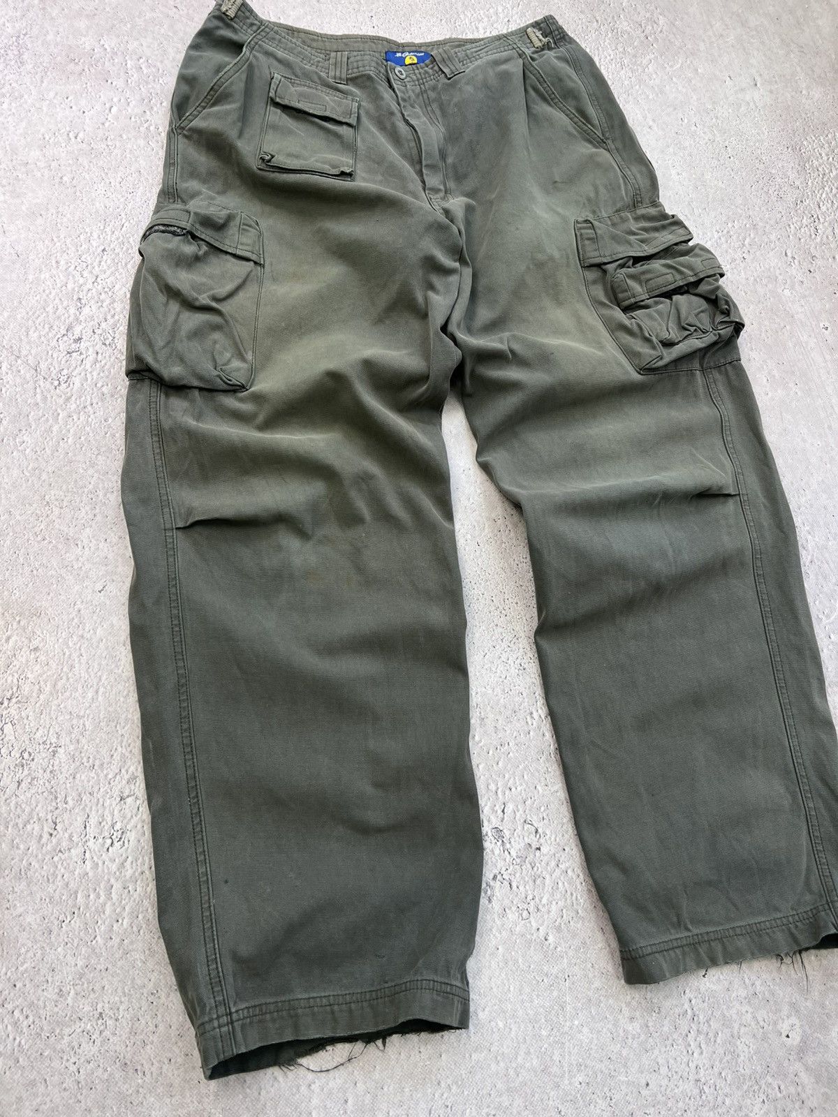 14th Addiction × Japanese Brand × Le Grande Bleu (L.G.B.) Junya Watanabe G Star Style Raw Bondage GOA Cargo Pants Size US 32 / EU 48 - 2 Thumbnail