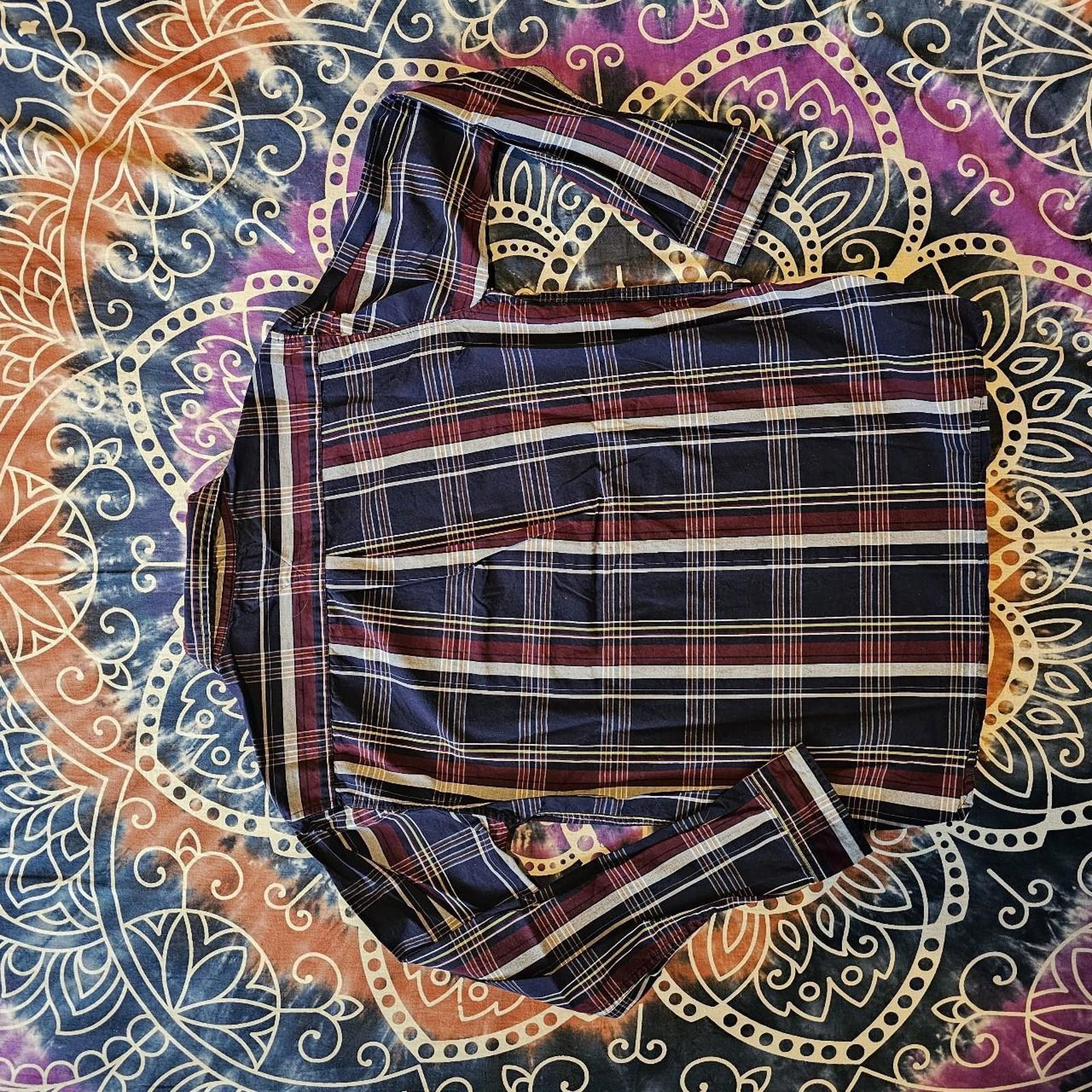 Tommy Hilfiger Tommy Hilfiger Kid's Burgundy and Navy Button Down Size US XL / EU 56 / 4 - 8 Thumbnail