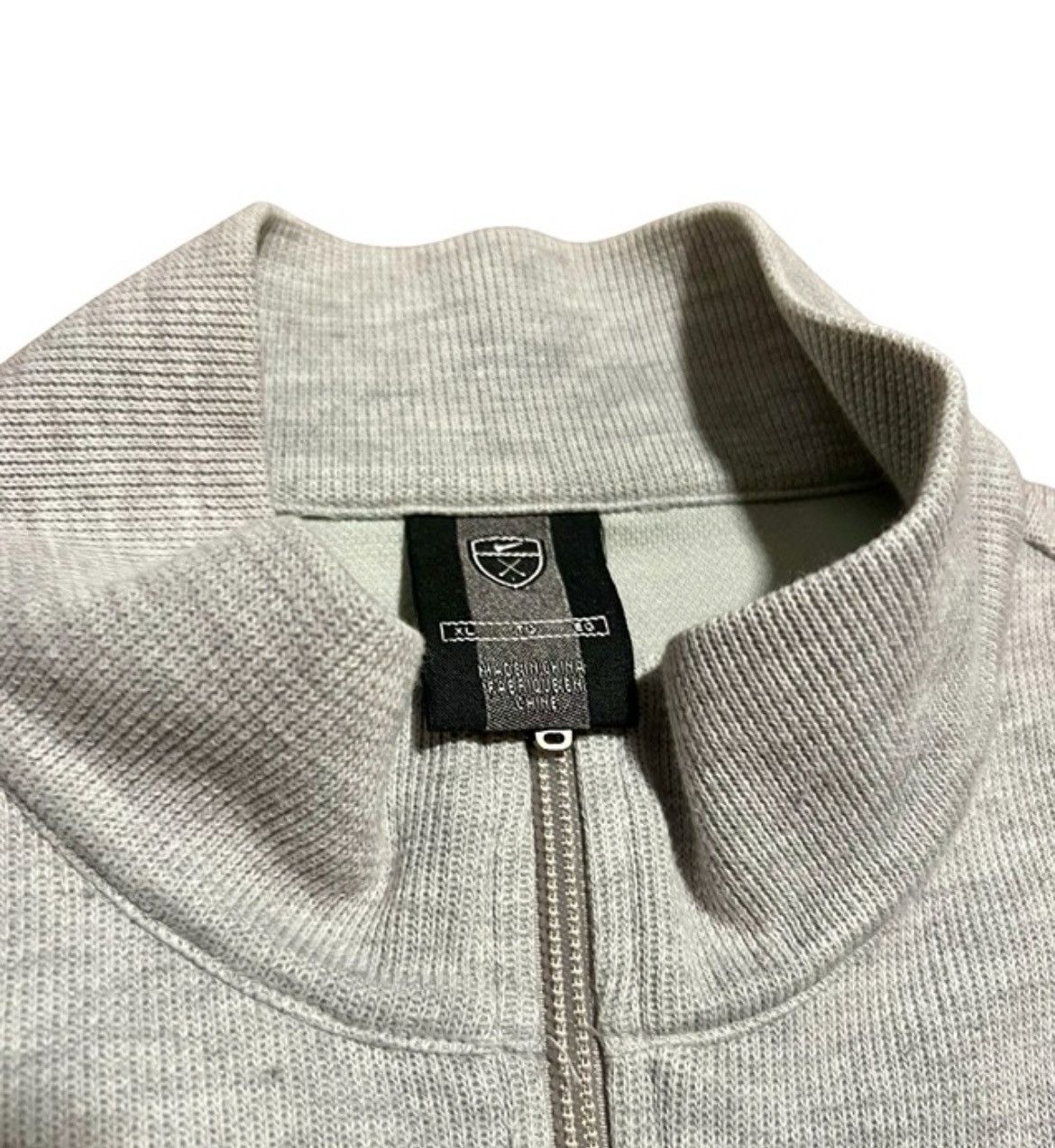 Nike Nike Golf Swoosh Black & Gray Full Zip Sweater Vest Size XL / US 12-14 / IT 48-50 - 3 Thumbnail
