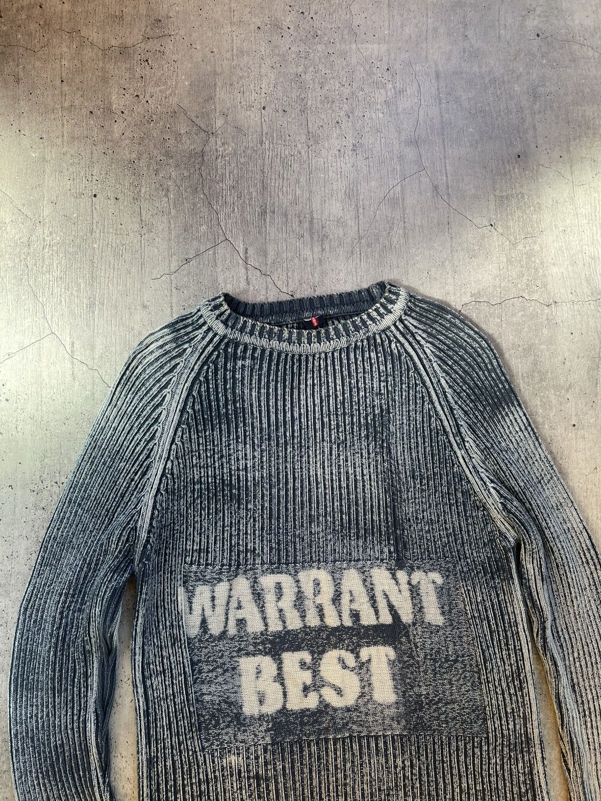 Japanese Brand Crazy Distressed Faded Effect Avant Garde Sweater Size US L / EU 52-54 / 3 - 3 Thumbnail