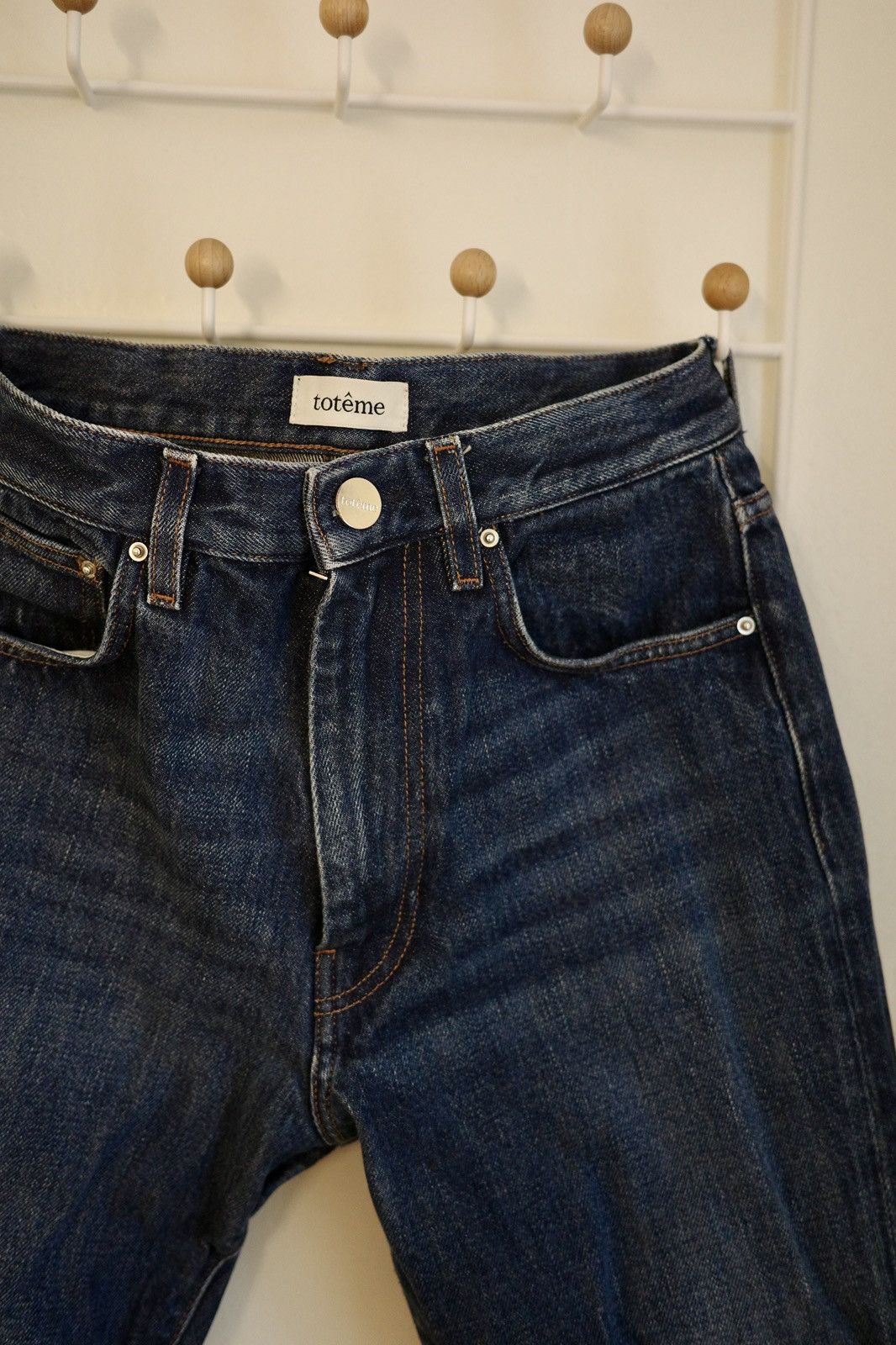Toteme Toteme Dark Wash Twisted Seams Denim Jeans Size 25" / US 0 / IT 36 - 5 Thumbnail