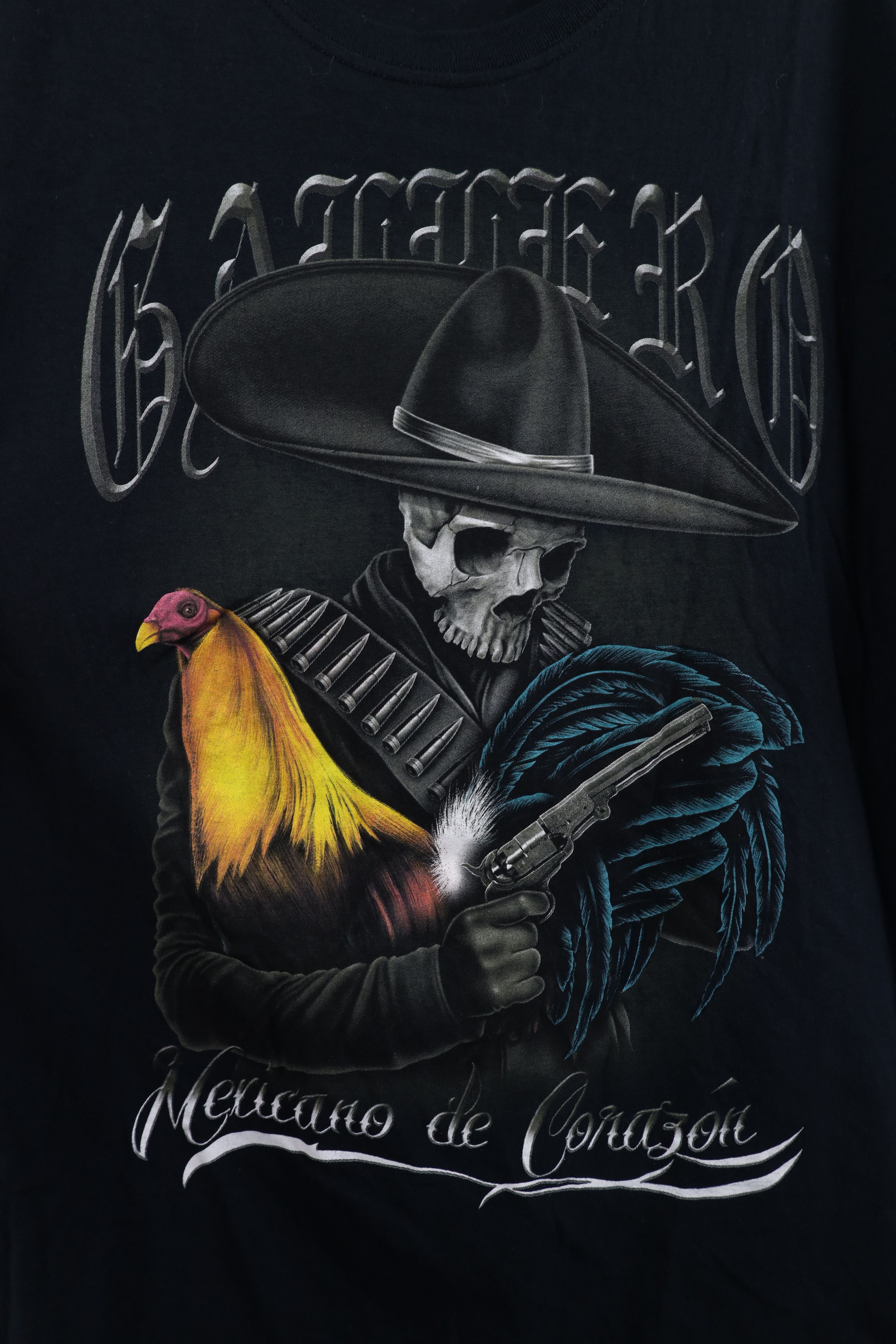 Vintage Vintage Y2K Streetwear Skeleton Cowboy Mexicano T-Shirt Size US L / EU 52-54 / 3 - 4 Thumbnail