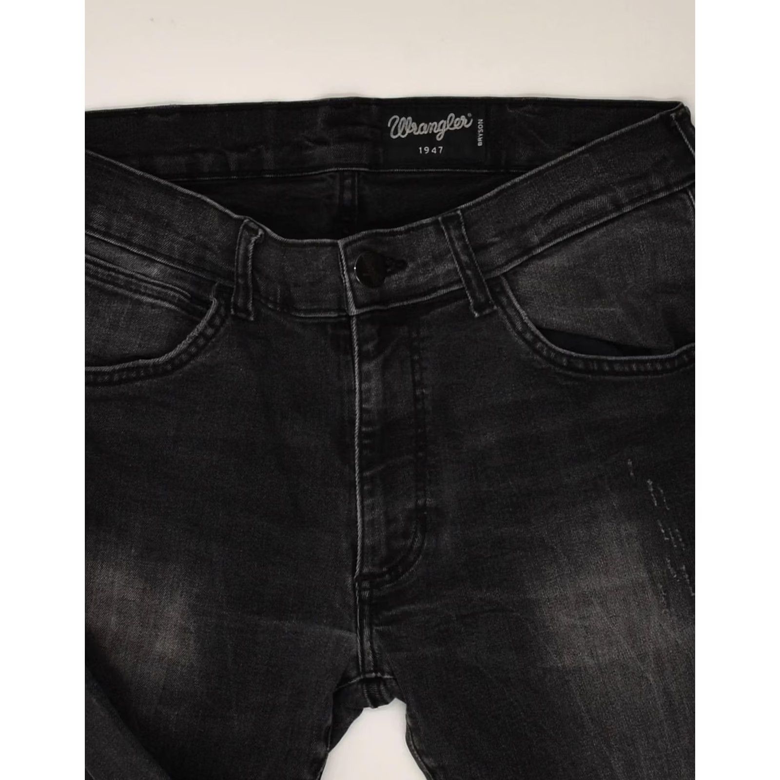 Wrangler WRANGLER Womens Bryson Skinny Jeans Black Cotton W30 L30 Size 30" / US 8 / IT 44 - 3 Thumbnail
