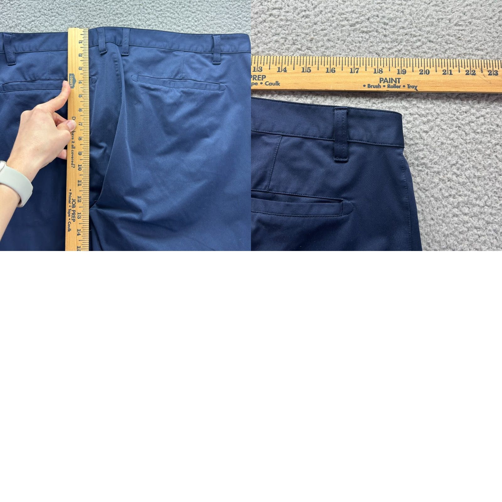 Rhone Rhone Pants Men's Medium Navy Pockets Commuter Tapered Leg Ankle Zip Chino Size US 31 - 8 Thumbnail