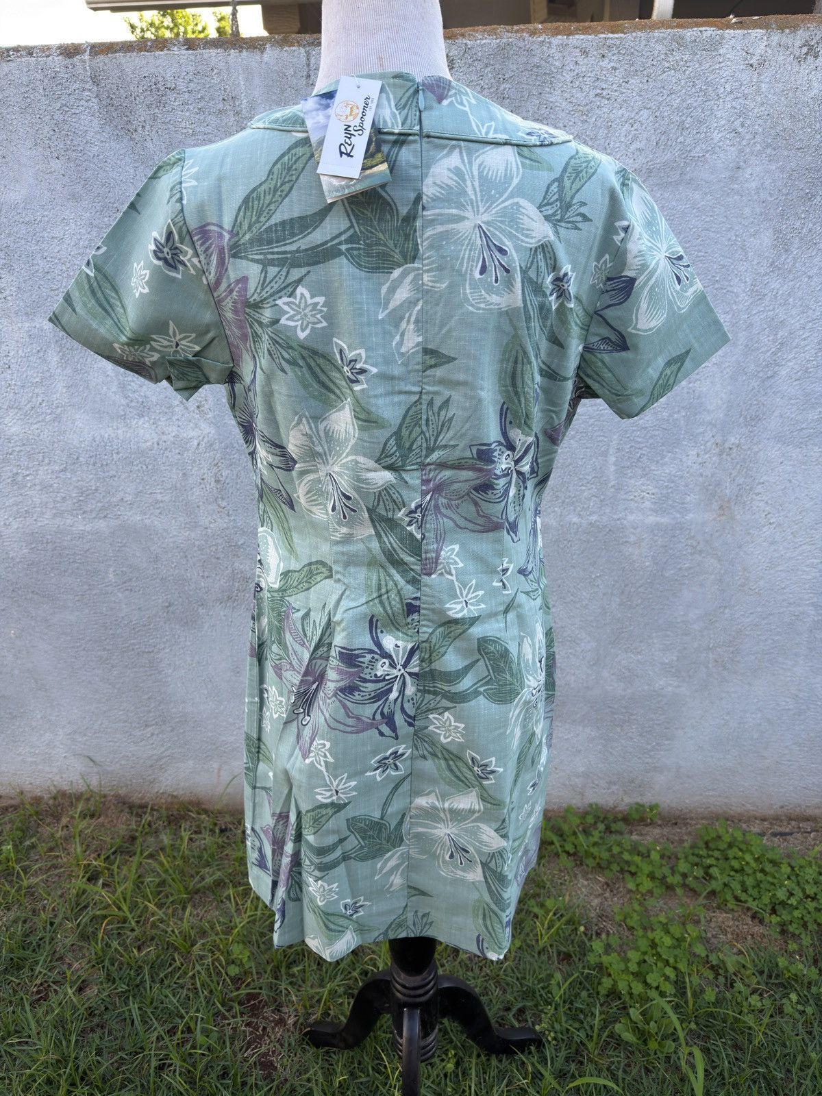Reyn Spooner New Reyn Spooner Stargazer Short Dress Green Women's 12 Size XL / US 12-14 / IT 48-50 - 2 Thumbnail