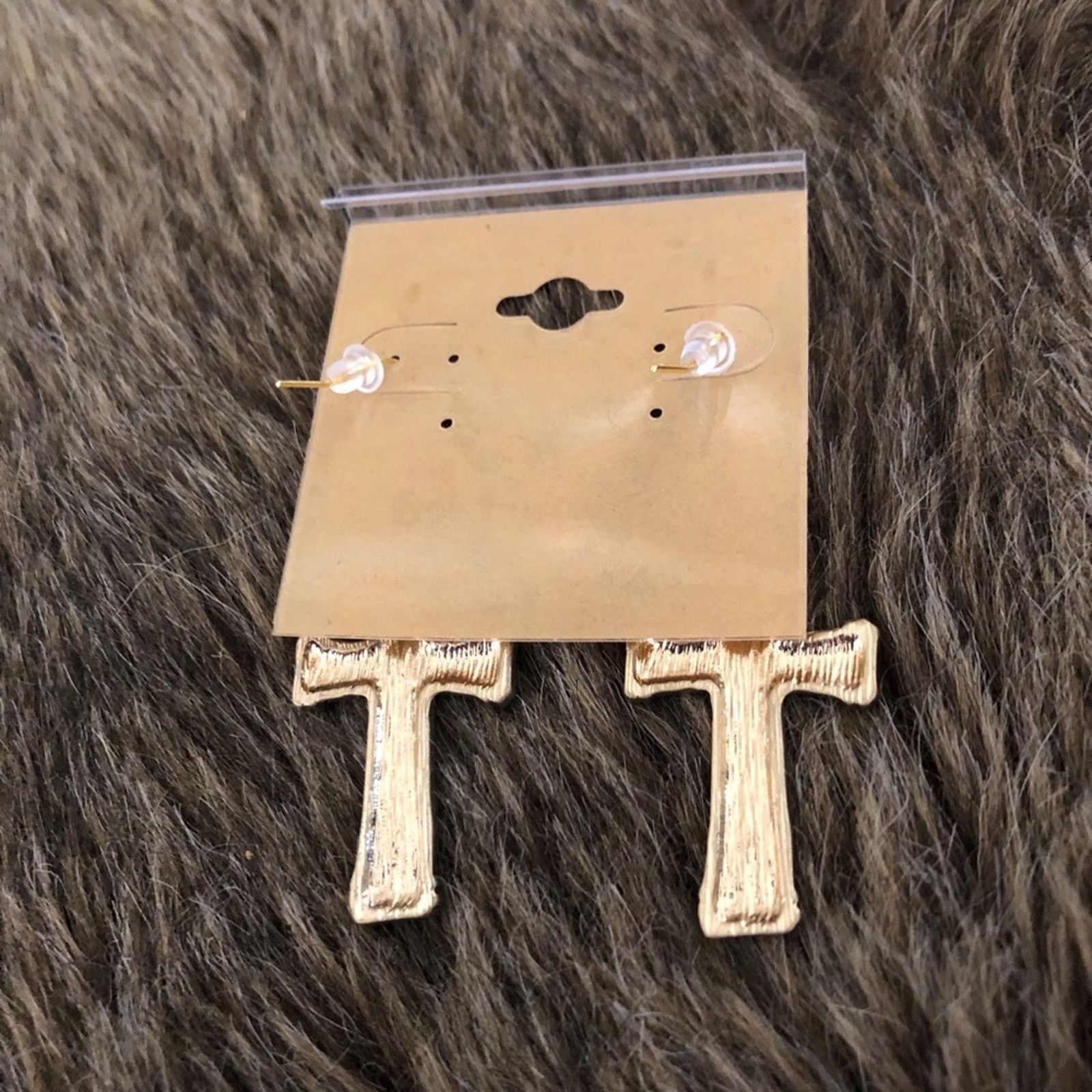 Vintage Vintage repurpose gold tone cross earrings Size ONE SIZE - 5 Thumbnail