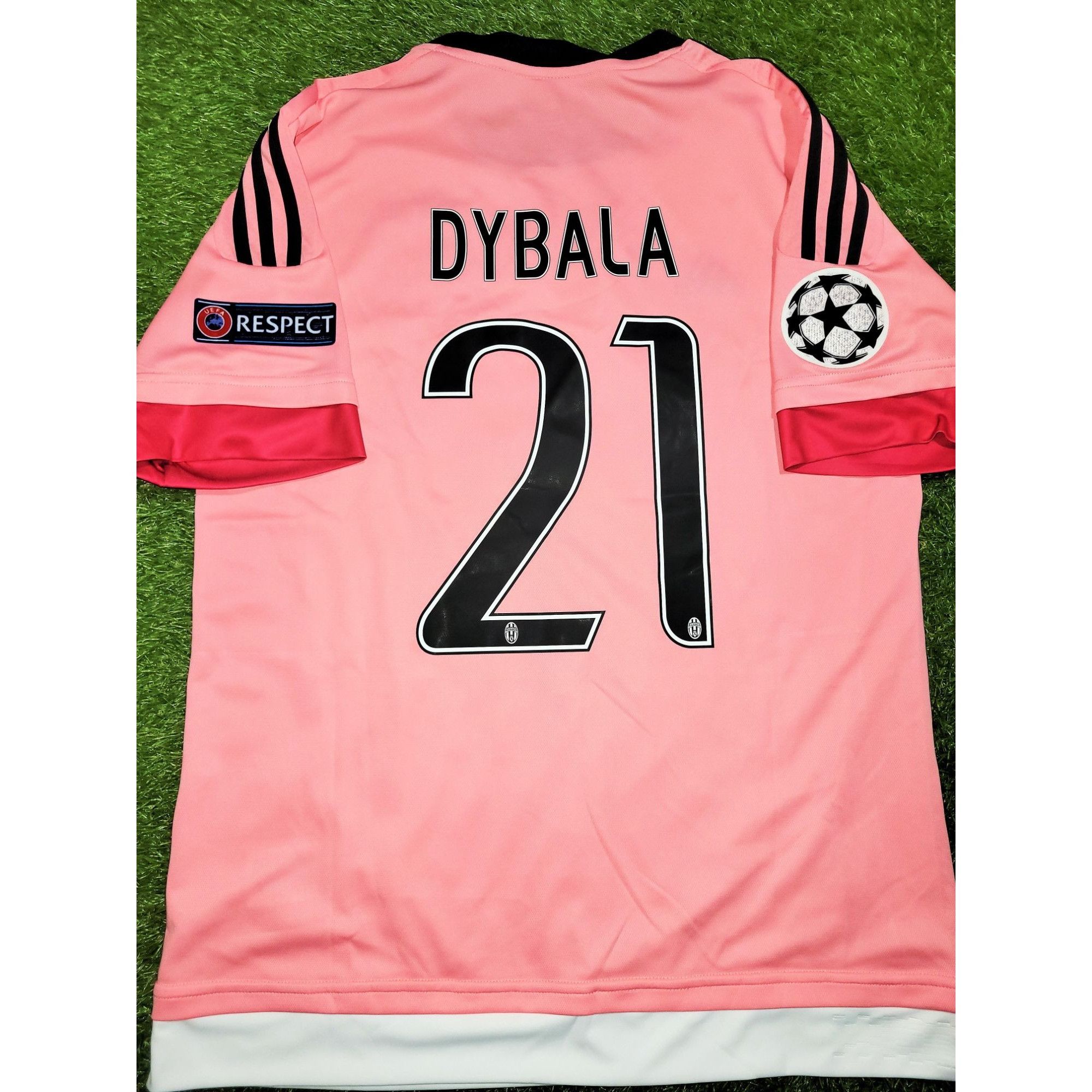 Adidas Dybala Juventus 2015 2016 Away Pink Drake UEFA Soccer Jersey Grailed