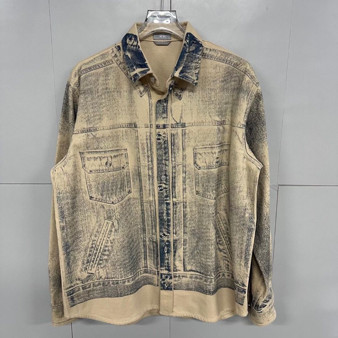 Dior vintage gradient denim jacket by Dior Size US L / EU 52-54 / 3 - 1 Thumbnail