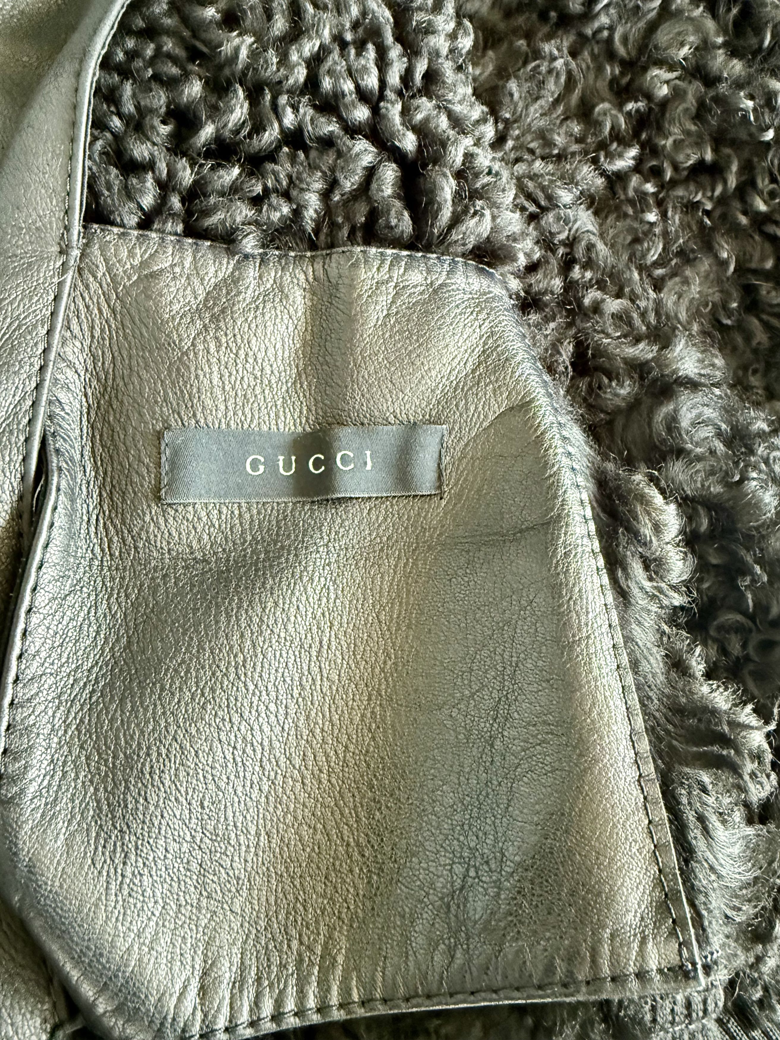 Gucci FW2001 Runway Shearling Jacket Size US S / EU 44-46 / 1 - 18 Thumbnail