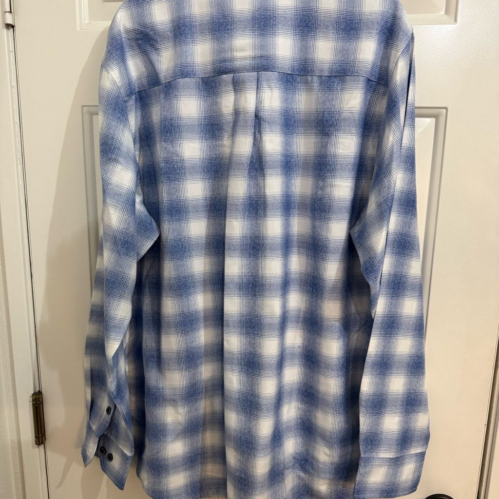 Lucky Brand Dixxon Flannel Sky Blue \"The Lanikai\" Flannel Men’s 2XL Size US XXL / EU 58 / 5 - 9 Thumbnail