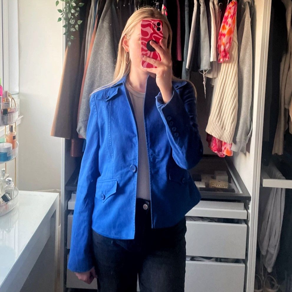 Escada Sport Escada Sport Early Y2K Military Chic Electric Blue Jacket Size M / US 6-8 / IT 42-44 - 10 Thumbnail