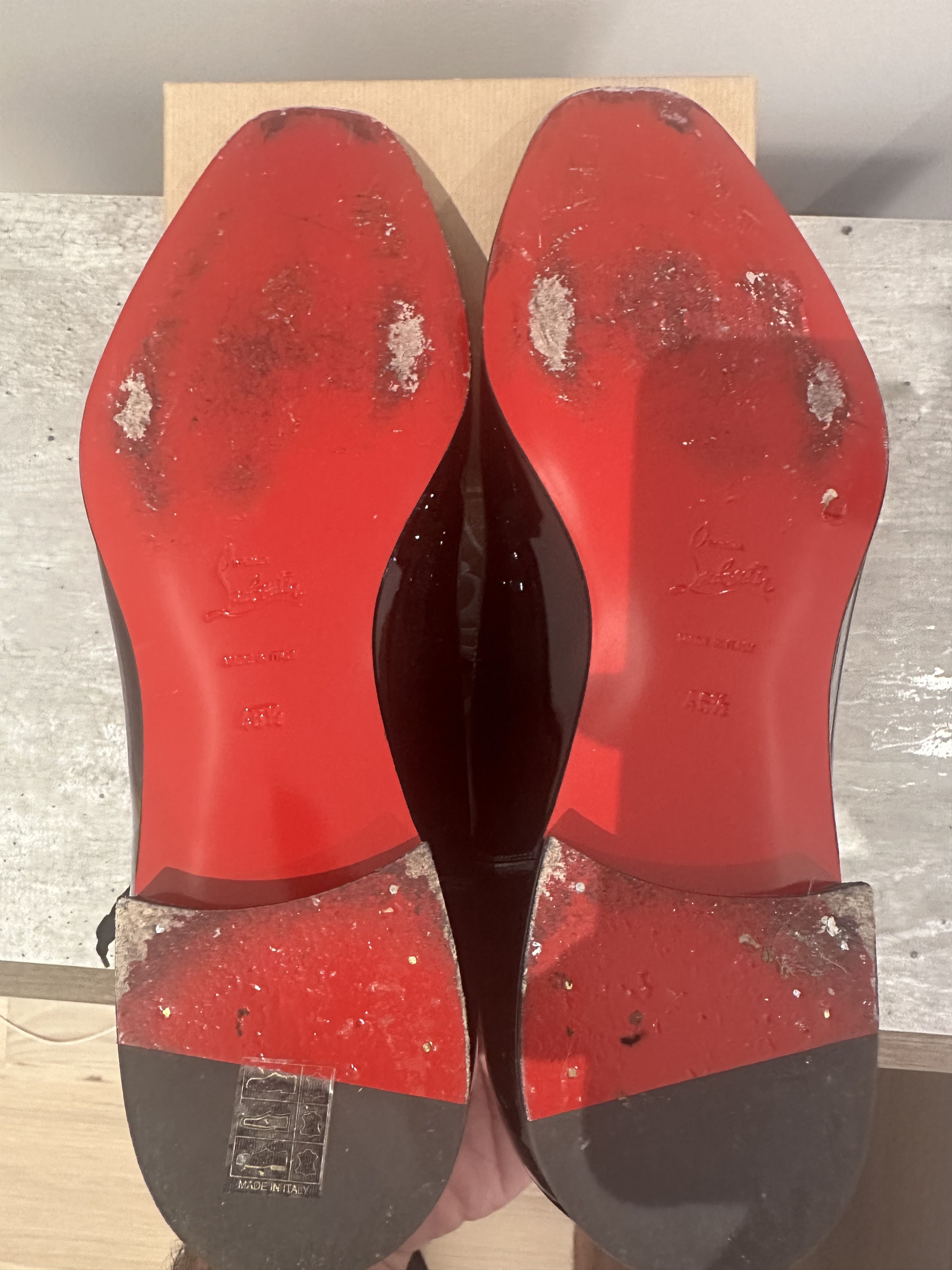 Christian Louboutin Christian Louboutin Greggo Flat Patent Leather Black Size US 13 / EU 46 - 5 Thumbnail