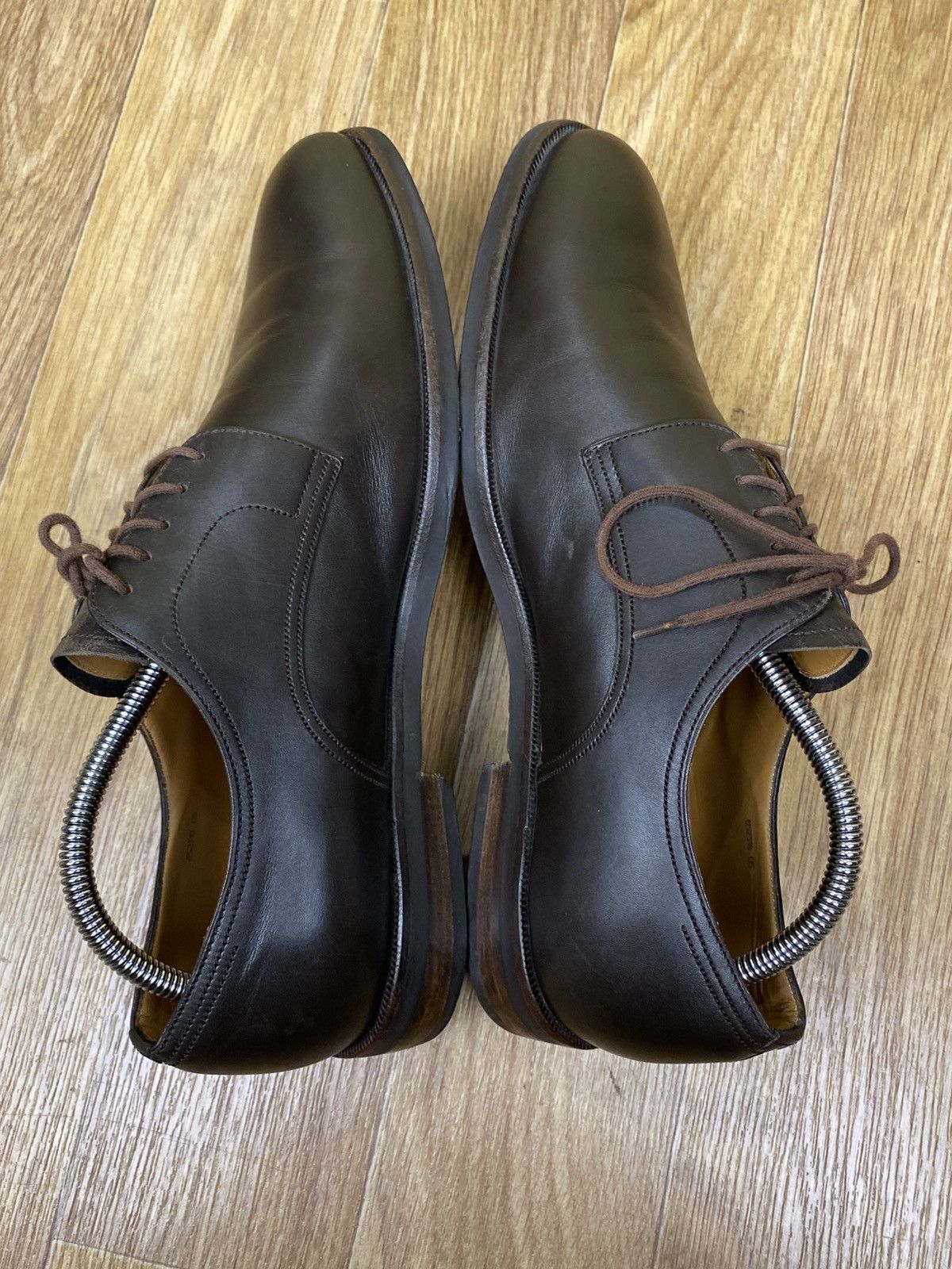 Bally Bally Brown Leather Swiss Made Derby Shoes Size US 10 / EU 43 - 5 Thumbnail