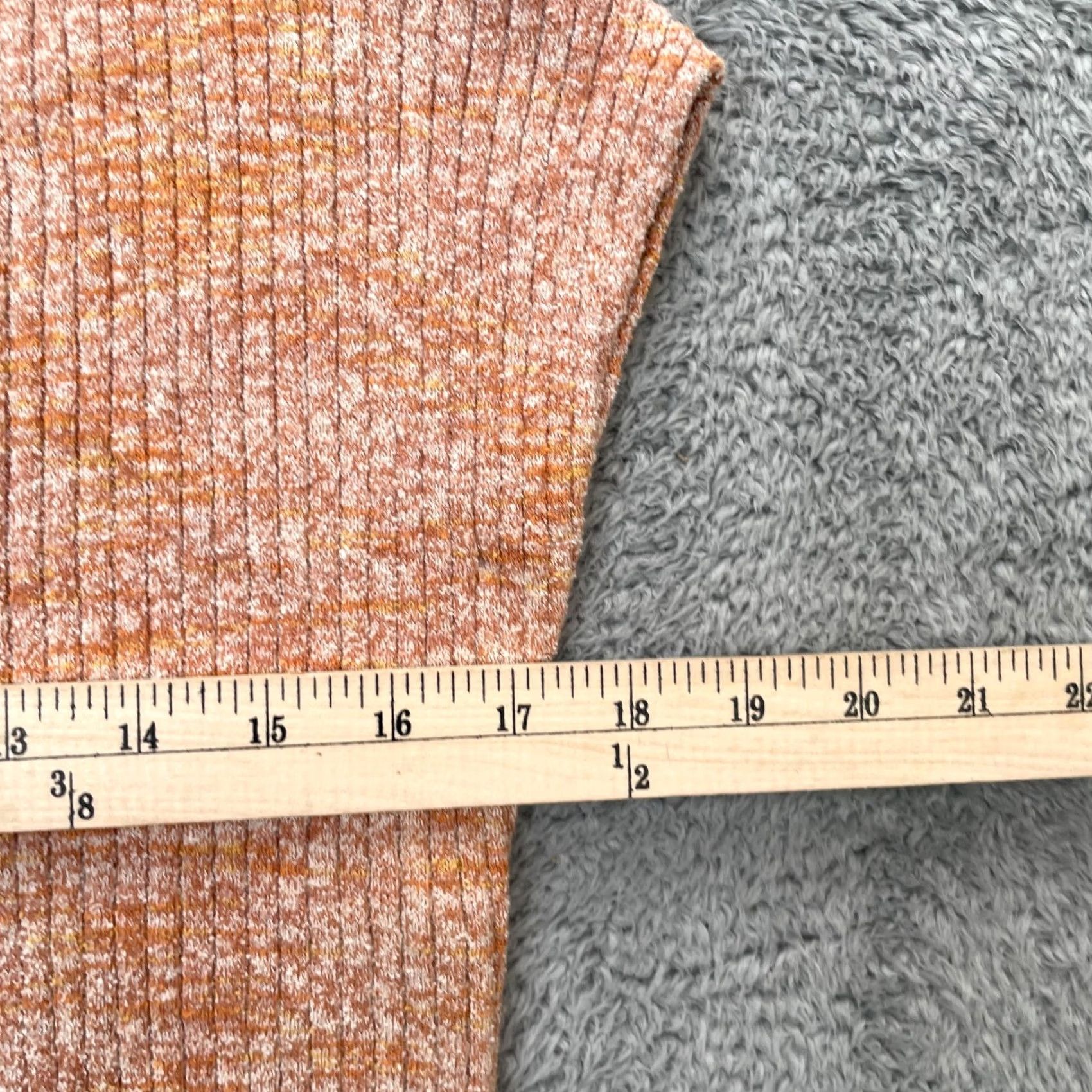 Madewell Madewell Cardigan Sweater Womens XS Orange Marled Shaw Button Front Cap Sleeve Knit Ribbed Slim Pullover Casual Workwear Autumn City Preppy Size XS / US 0-2 / IT 36-38 - 7 Thumbnail