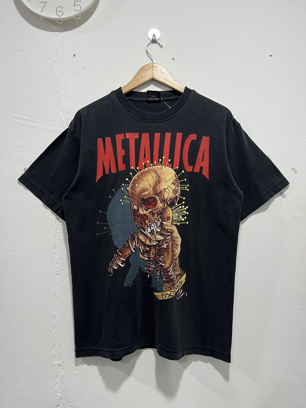 Band Tees × Vintage Vintage 90s Crazy Metallica 'Fixxxer' Bootleg