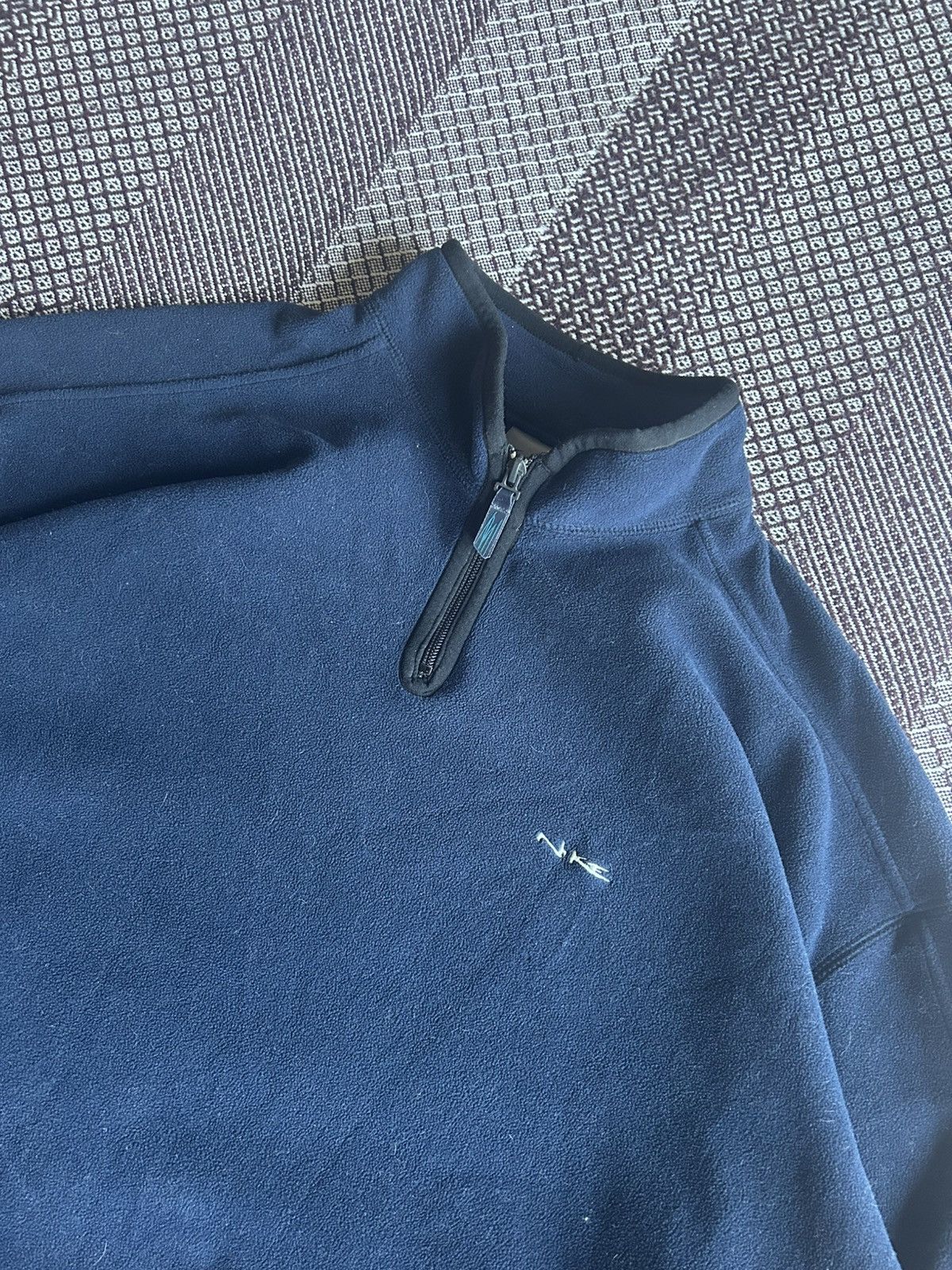 Nike × Vintage Vintage Nike 1/4 Zip Up Fleece Hoodie Streetwear Style SZ XL Size US XL / EU 56 / 4 - 4 Thumbnail