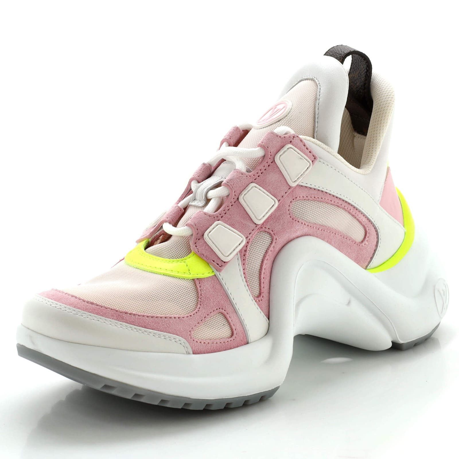 image of Louis Vuitton Women's Lv Archlight Sneakers Fabric And Leather None in Pink (Size 6)