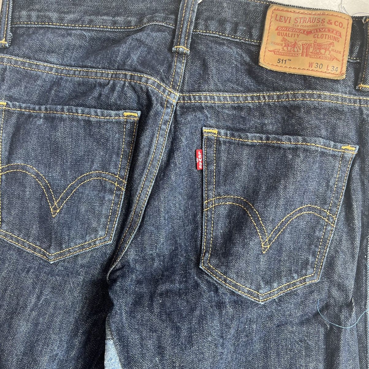 Levi's × Vintage Vintage Levis wide Custom Patchwork Denim baggy Jeans Size US 30 / EU 46 - 13 Thumbnail