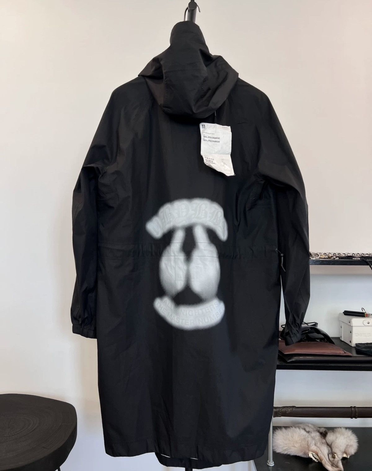 11 By Boris Bidjan Saberi 11ByBBS Mid-Length Nylon Bonded-Seam Kangaroo Pocket Jacket Size US L / EU 52-54 / 3 - 2 Thumbnail