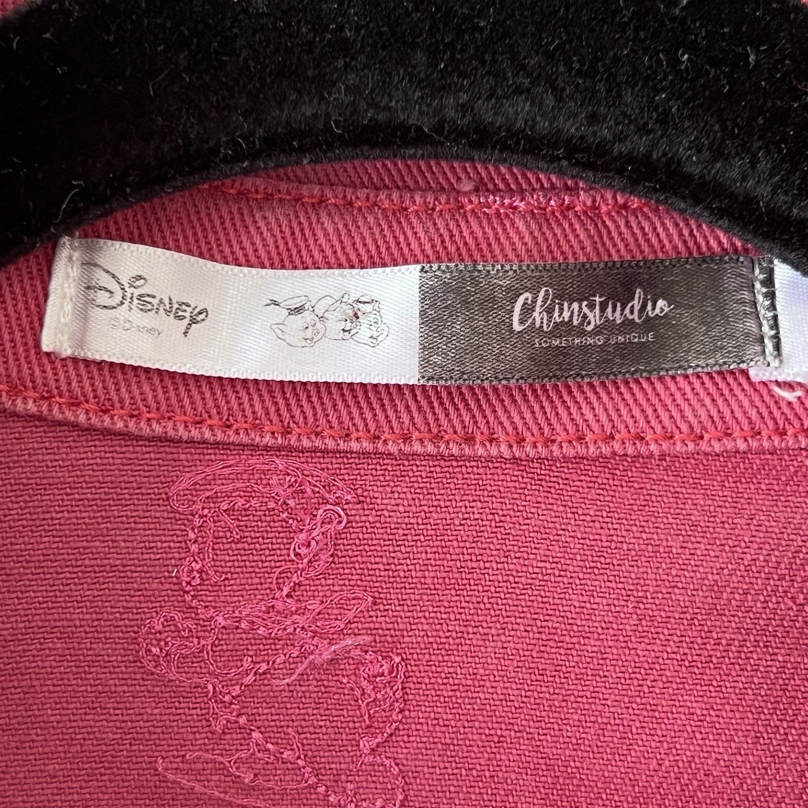 Disney Disney x ChinStudio Pink Denim Jacket Three Little Pigs Size US XL / EU 56 / 4 - 5 Thumbnail