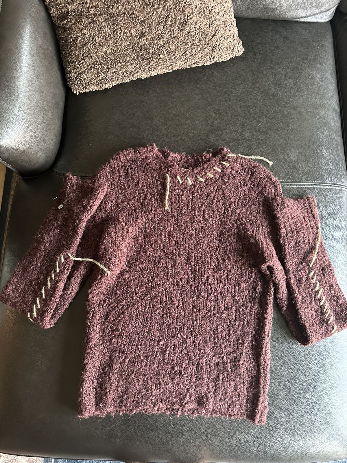 Namacheko Namacheko M Chestnut Brown Maroon Wool Hankford Crewneck Size US M / EU 48-50 / 2 - 3 Thumbnail