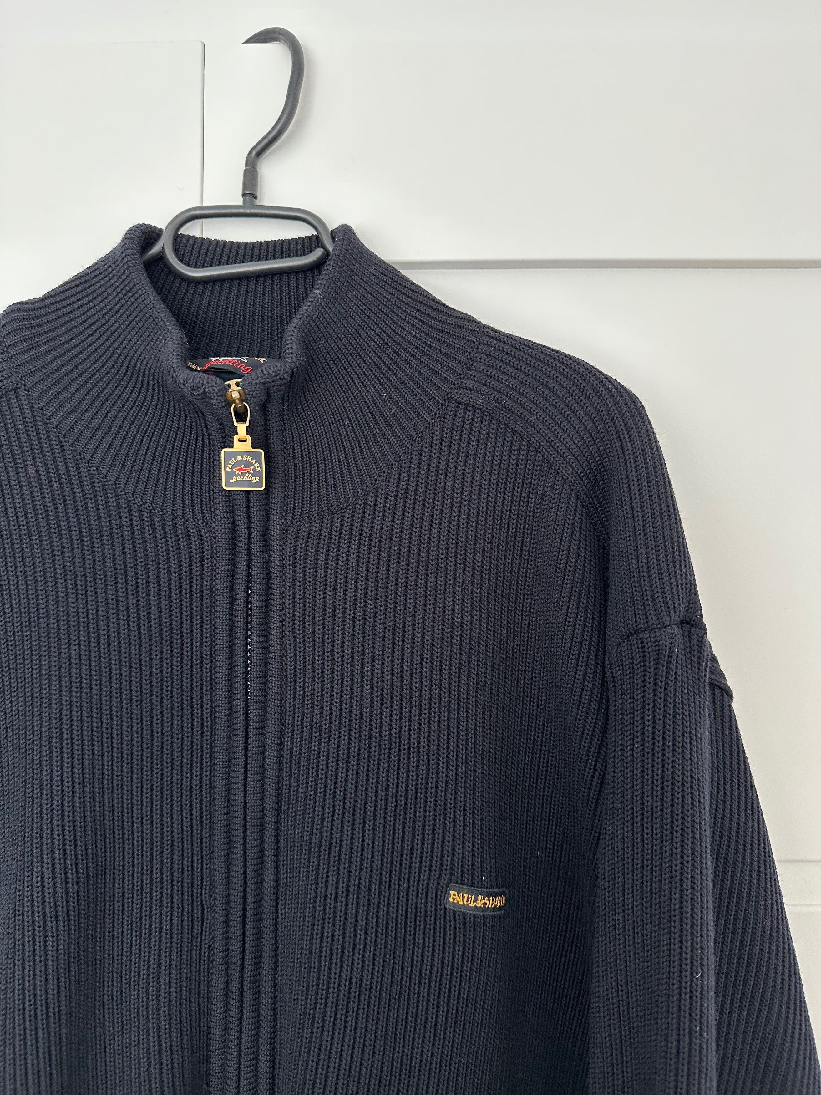 Paul & Shark Paul & Shark Yachting Wool Knit Jacket full zip dark blue Size US L / EU 52-54 / 3 - 2 Thumbnail