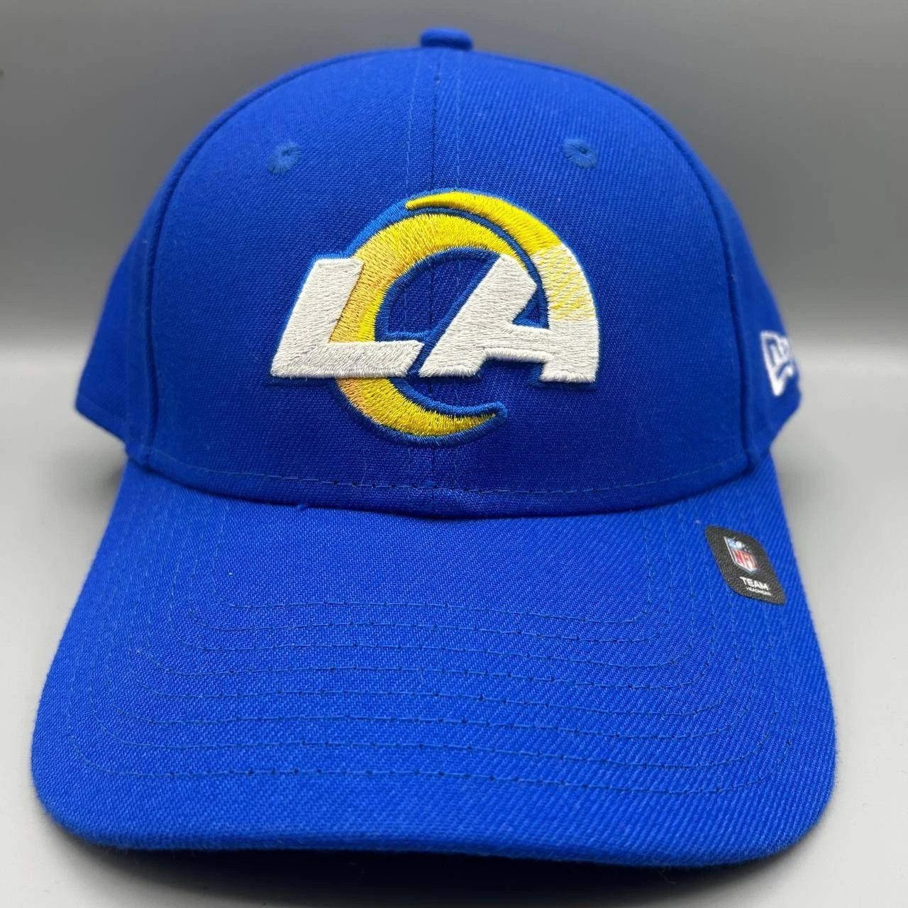 New Era Los Angeles LA Rams Hat Men Blue Embroidered Strap Back Cap Size ONE SIZE - 1 Thumbnail