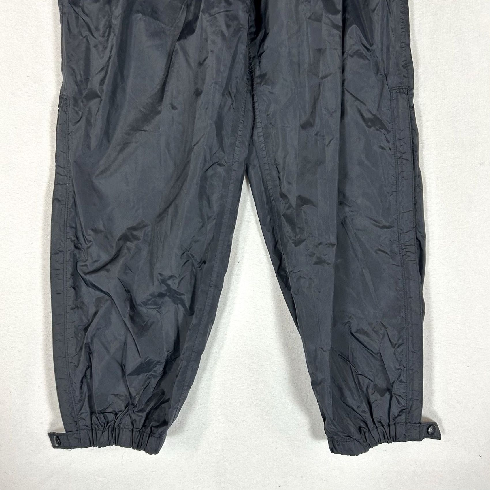Vintage VINTAGE REI Elements Nylon Sweatpants Women 10 Black Side Zip Leg Tapered Pockets Athletic Casual || Women's Pants Size 32" / US 10 / IT 46 - 3 Thumbnail