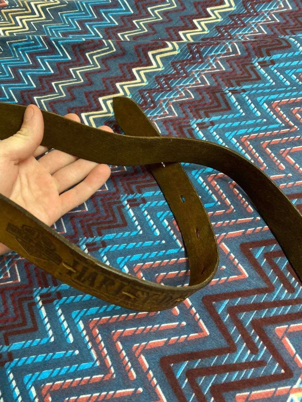 Harley Davidson Vintage Y2K Harley Davidson Belt Leather Belts MONOGRAMM Size ONE SIZE - 8 Thumbnail
