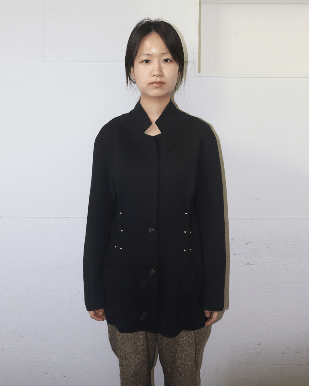 Issey Miyake Issey Miyake Studded Wool Blazer Size M / US 6-8 / IT 42-44 - 2 Thumbnail