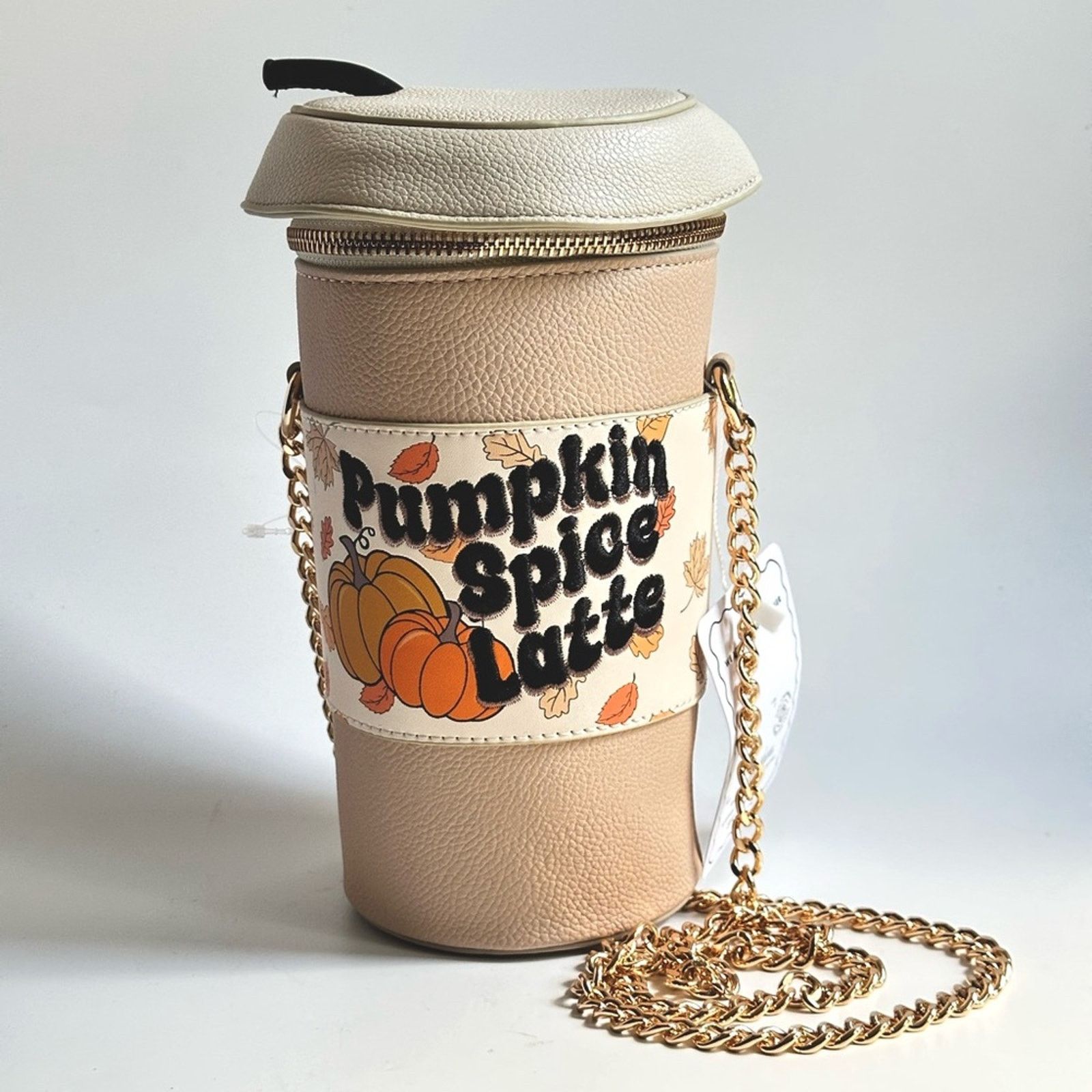 Other NWT Skinny Dip Pumpkin Spice Latte Tote With Chain Size ONE SIZE - 1 Thumbnail