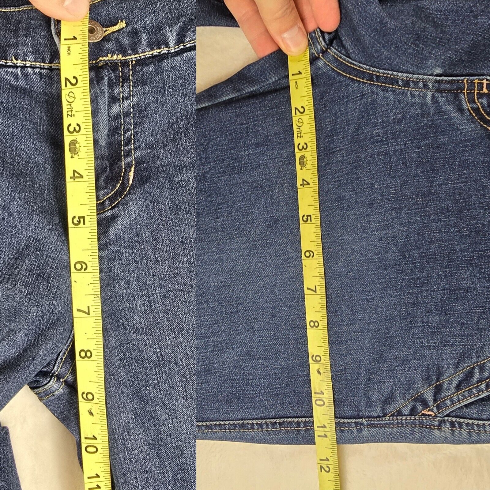 Other Vintage Roxy Jeans Flare Leg Embroidered Pockets Size 9 Y2K Size 32" / US 10 / IT 46 - 12 Thumbnail