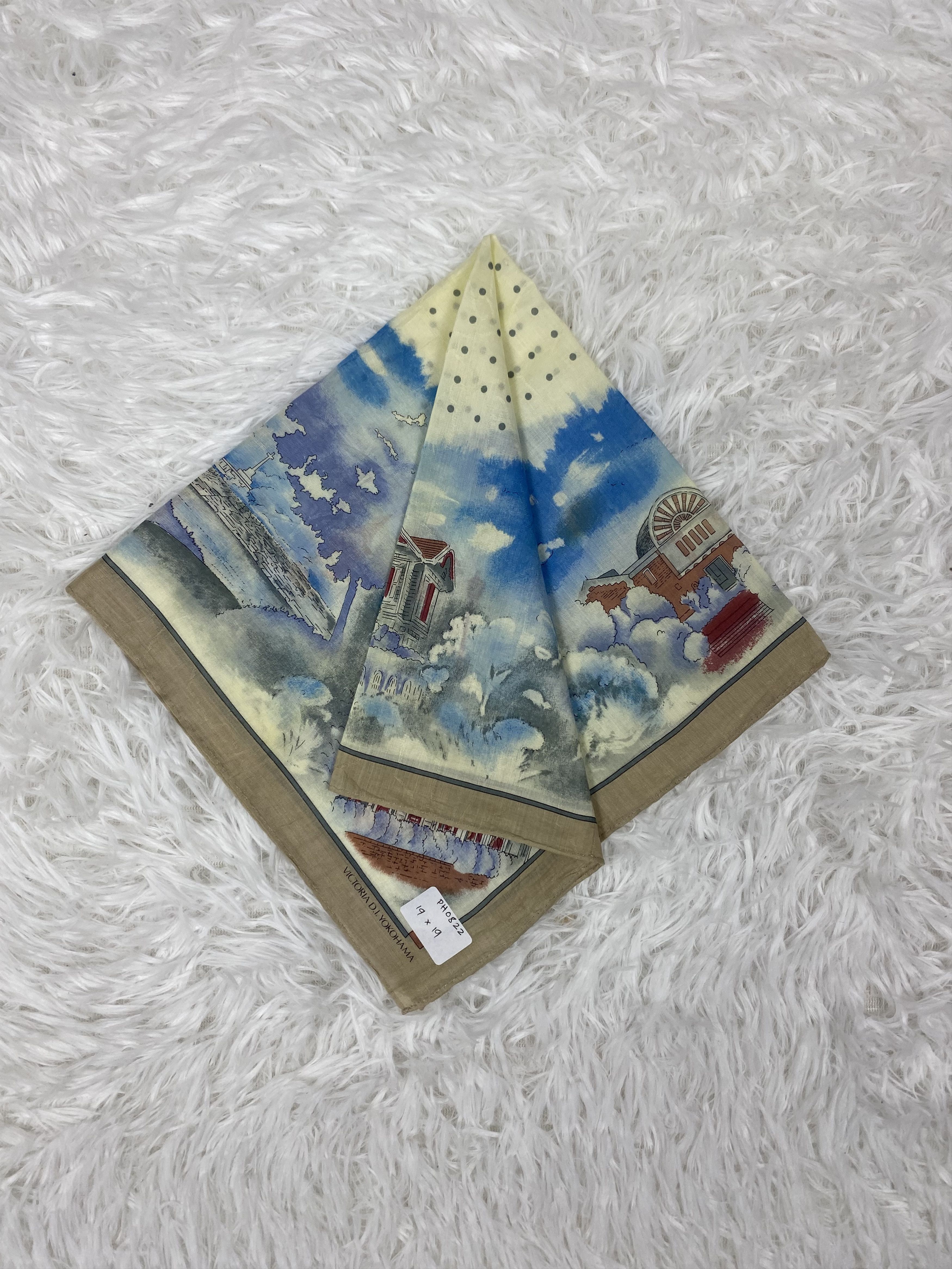 Japanese Brand × Vintage Vintage Victoria Yokohama Handkerchief Neckerchief PH0822 Size ONE SIZE - 1 Thumbnail